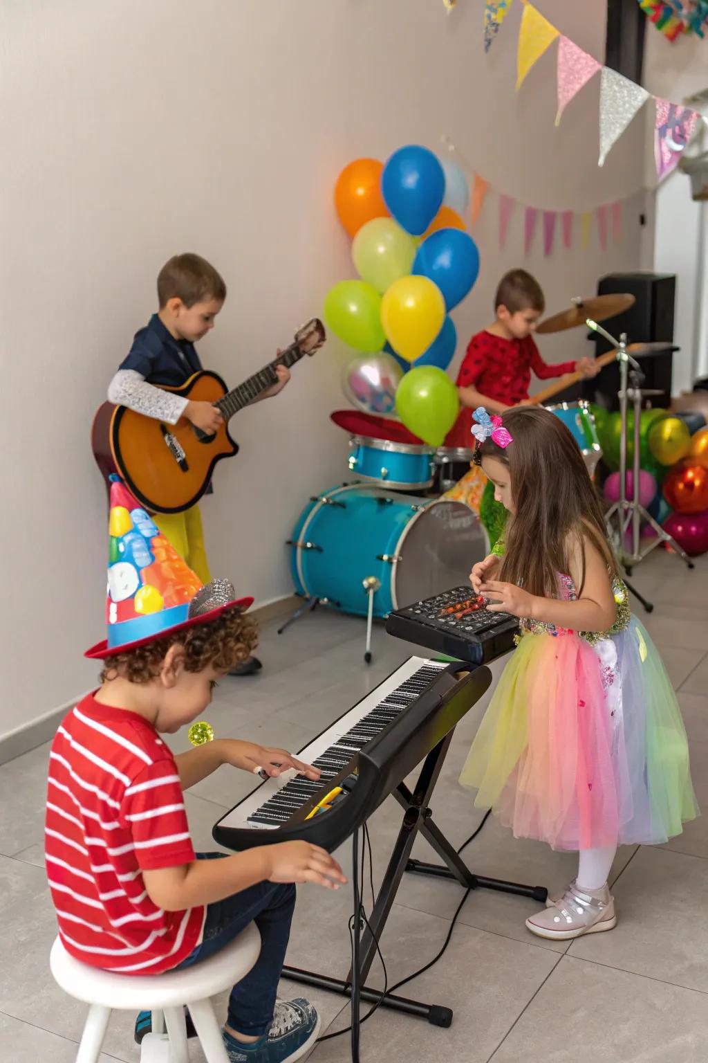 Musical fun brings joy and rhythm to a birthday celebration.