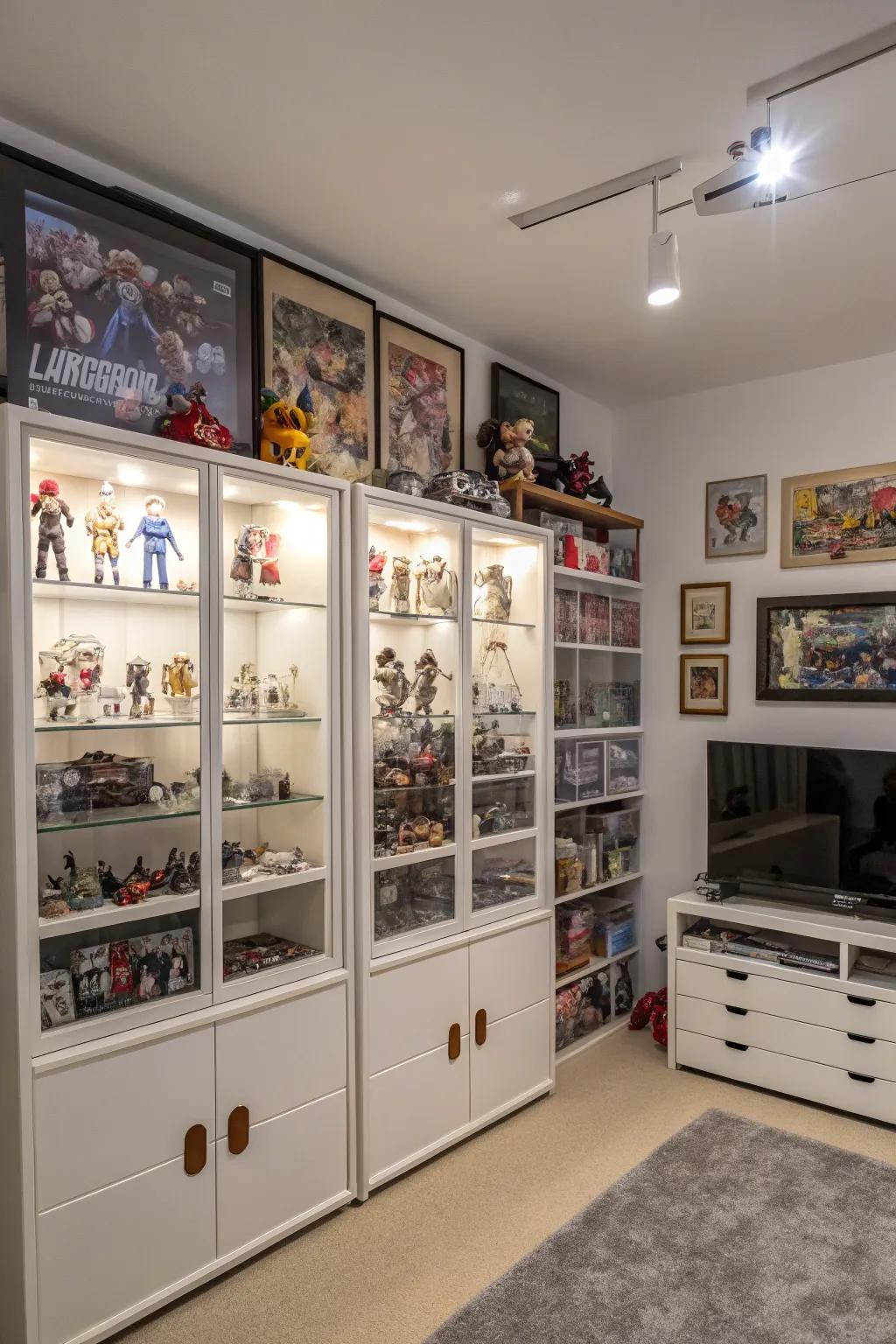 Smart storage keeps your animated collection neat and accessible.