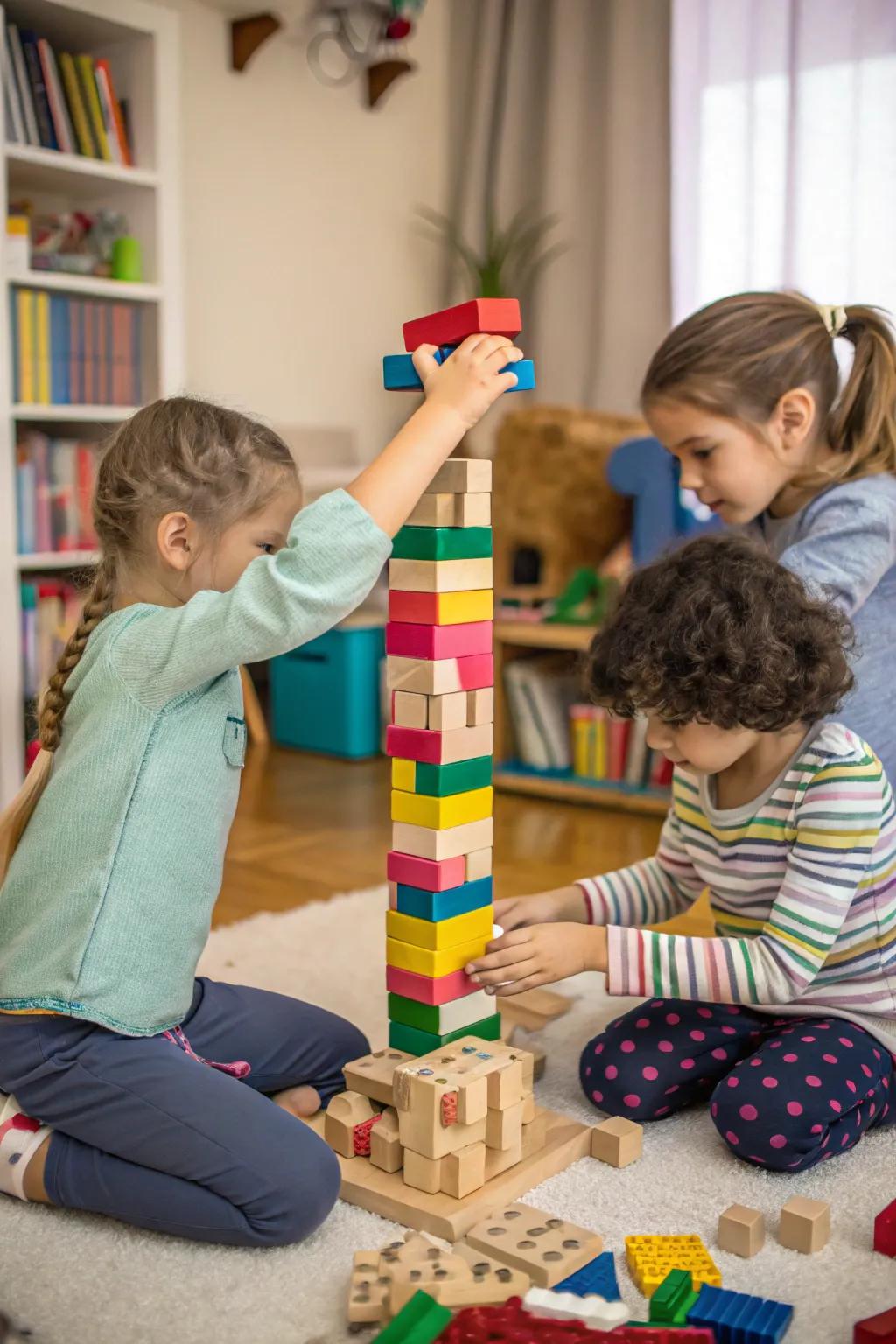 Engaging block challenges for creative minds.