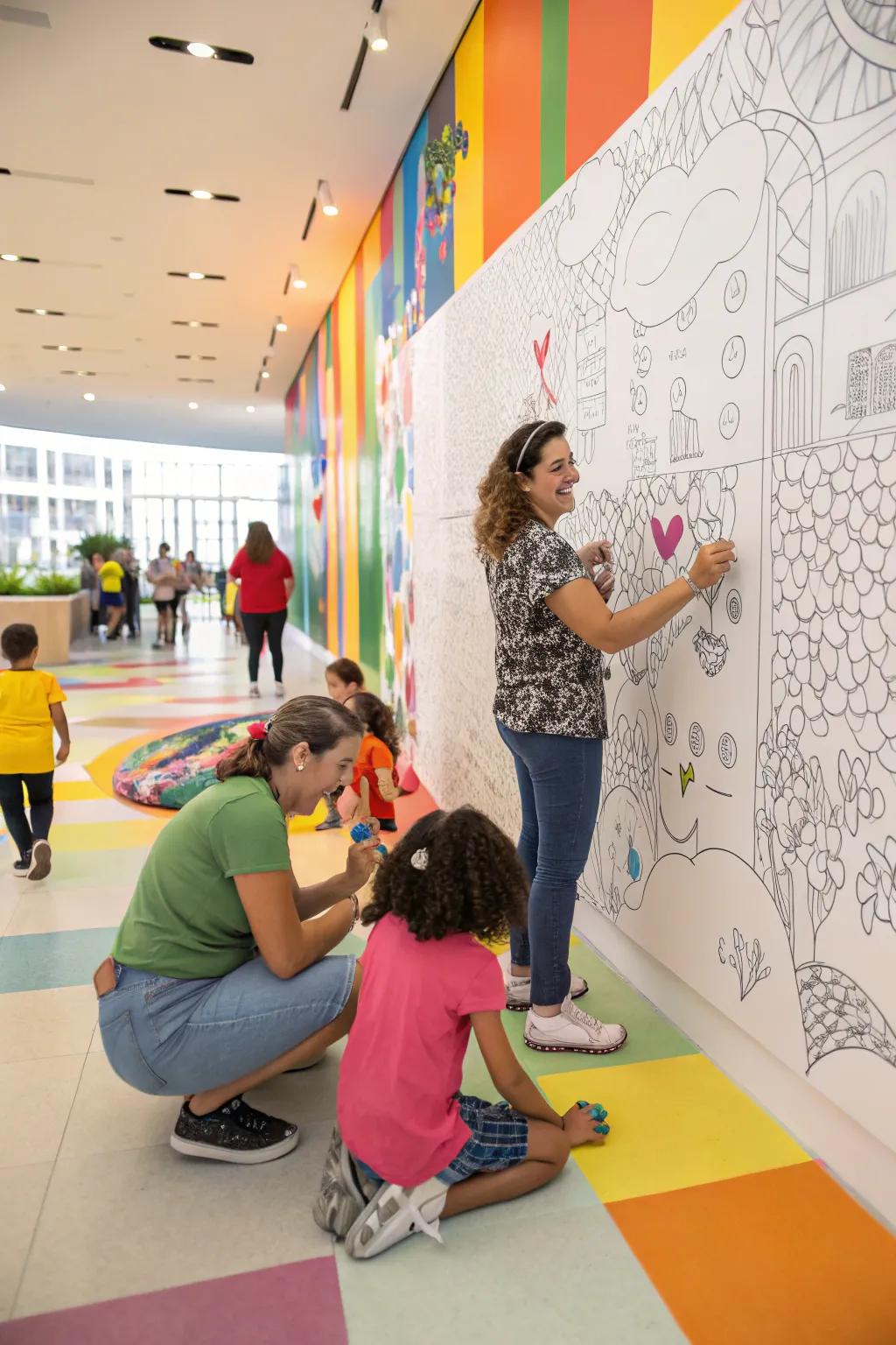 An attractive interactive art piece for everyone to enjoy.