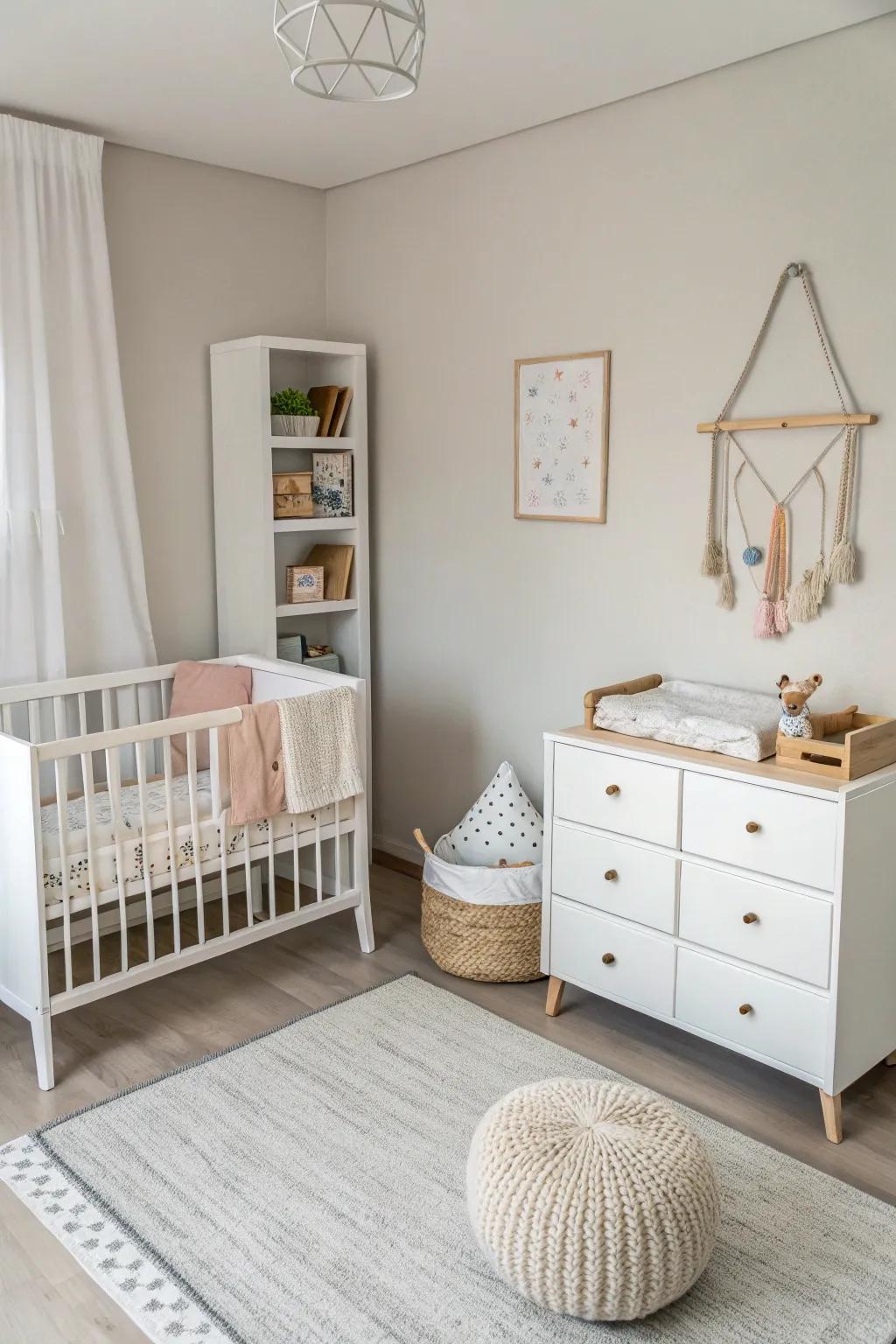 A simple strategy results in a calm, clutter-free space.