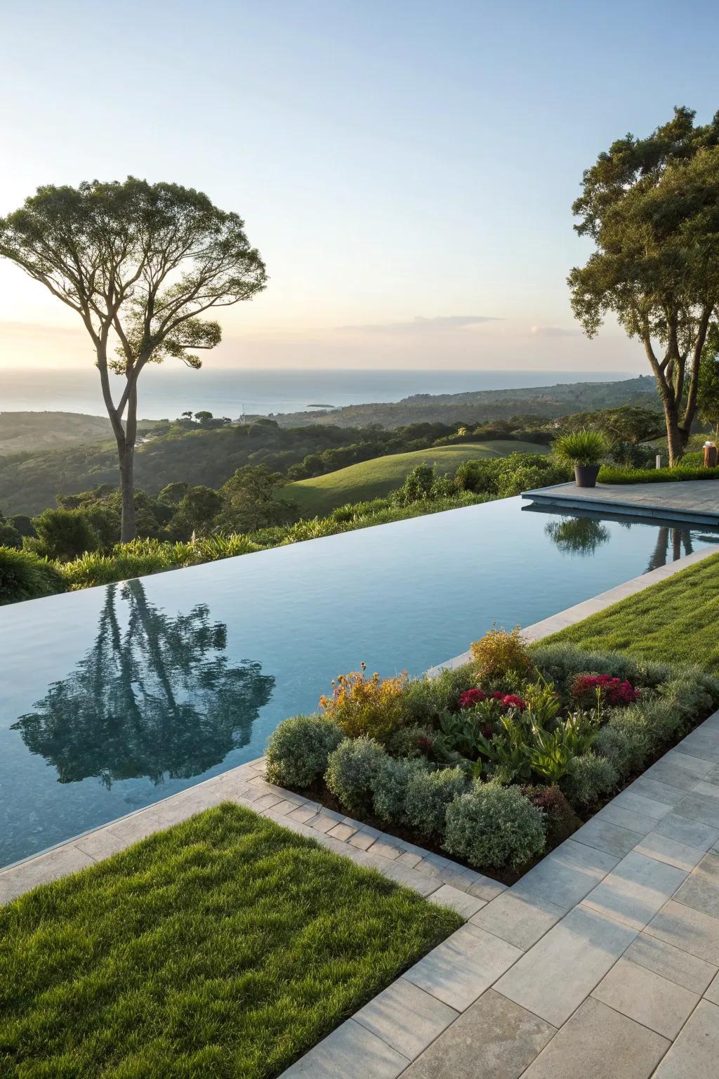 A breathtaking endless edge pool design.