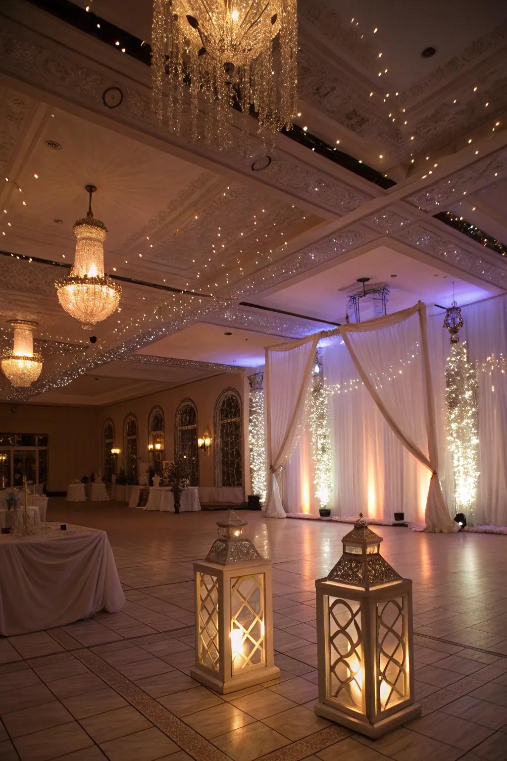 Add magic using uncommon lighting solutions.