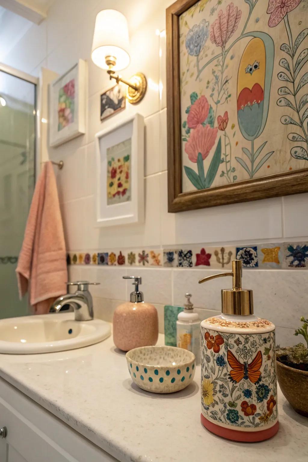 Decorative touches enhance the charm and character of your bathroom.