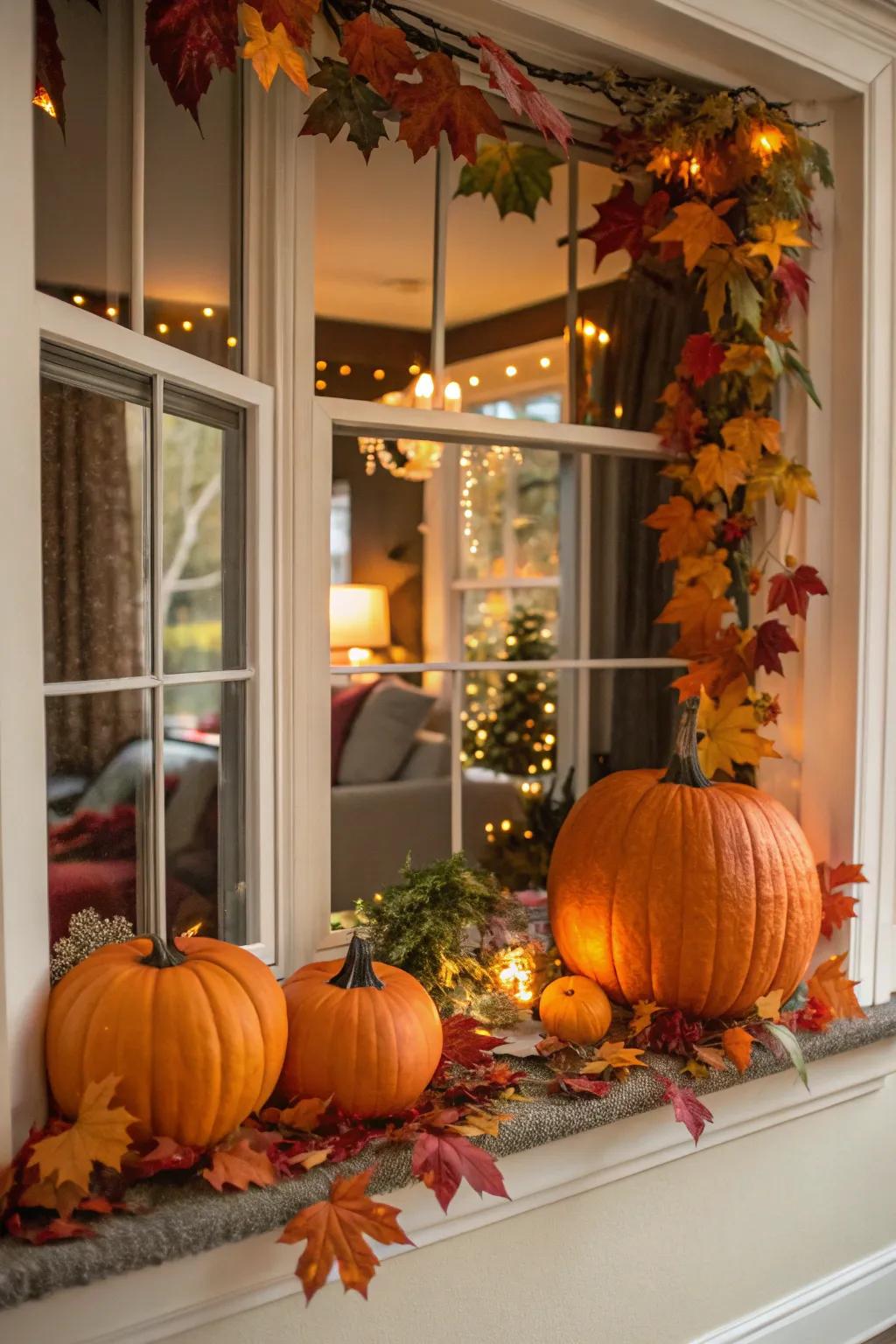 Celebrate the seasons through continuously changing d&eacute;cor displayed in your bay window.