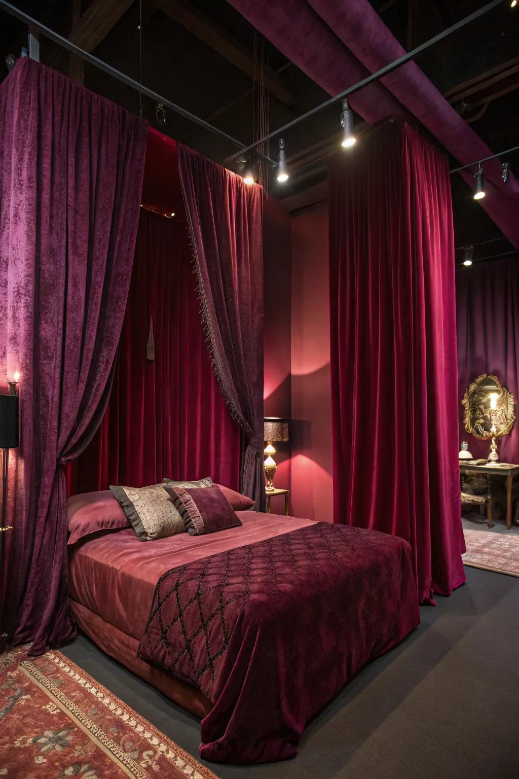 Add opulence with lavish gem tones.