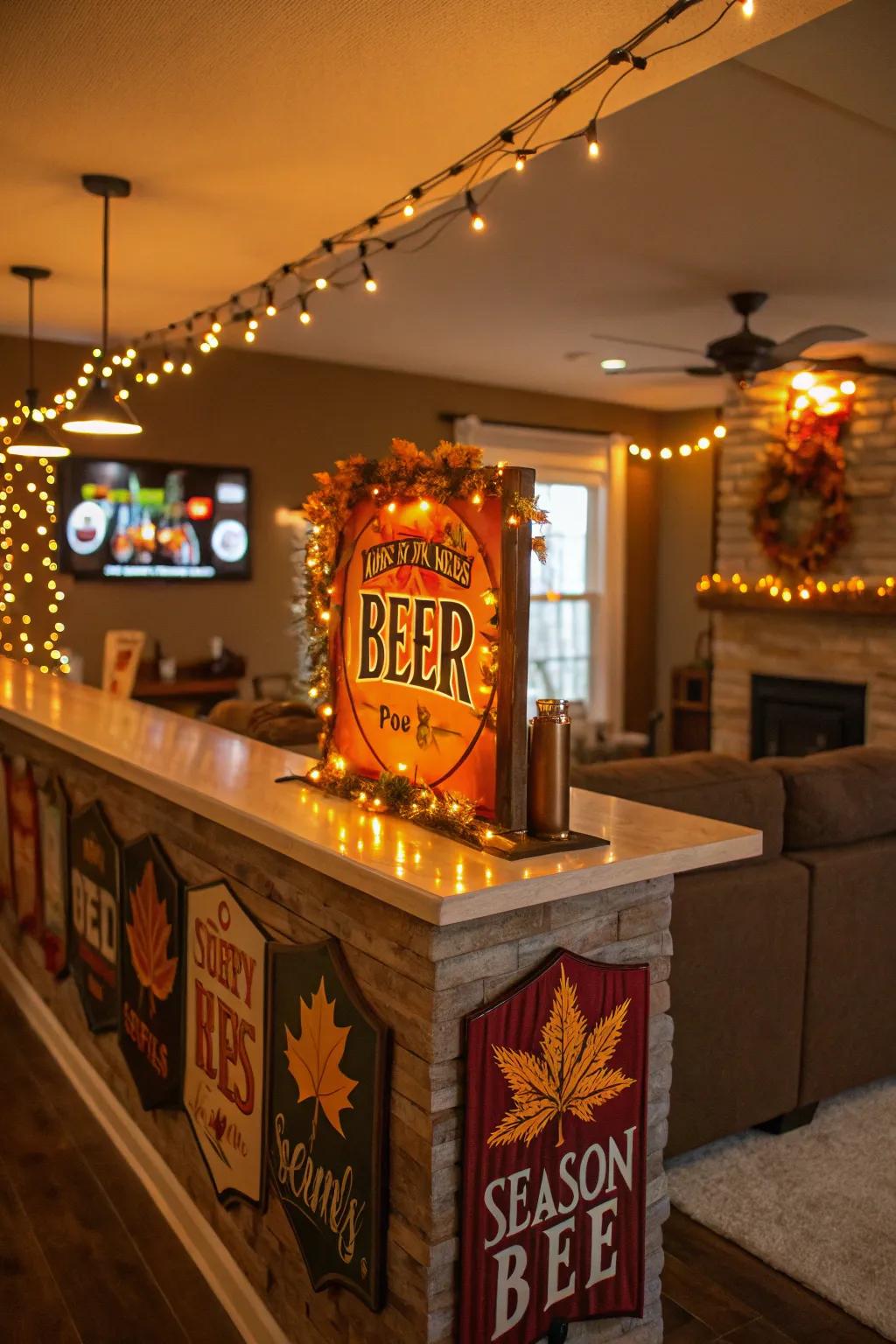 Seasonal beverage decorations bring festive cheer to your decor.
