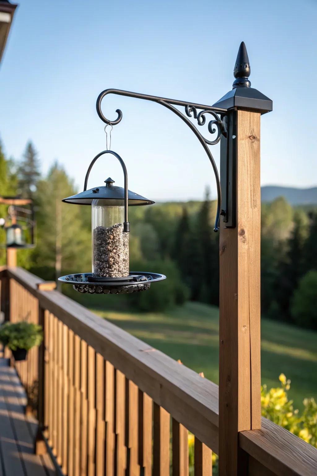 Initiate your day with nature&rsquo;s melody, observe birds frequenting your patio through a chic pivot arm bracket.