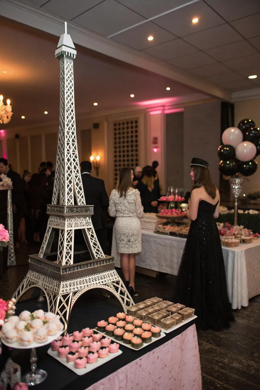 Experience the charm of City of Love with an elegant celebration.