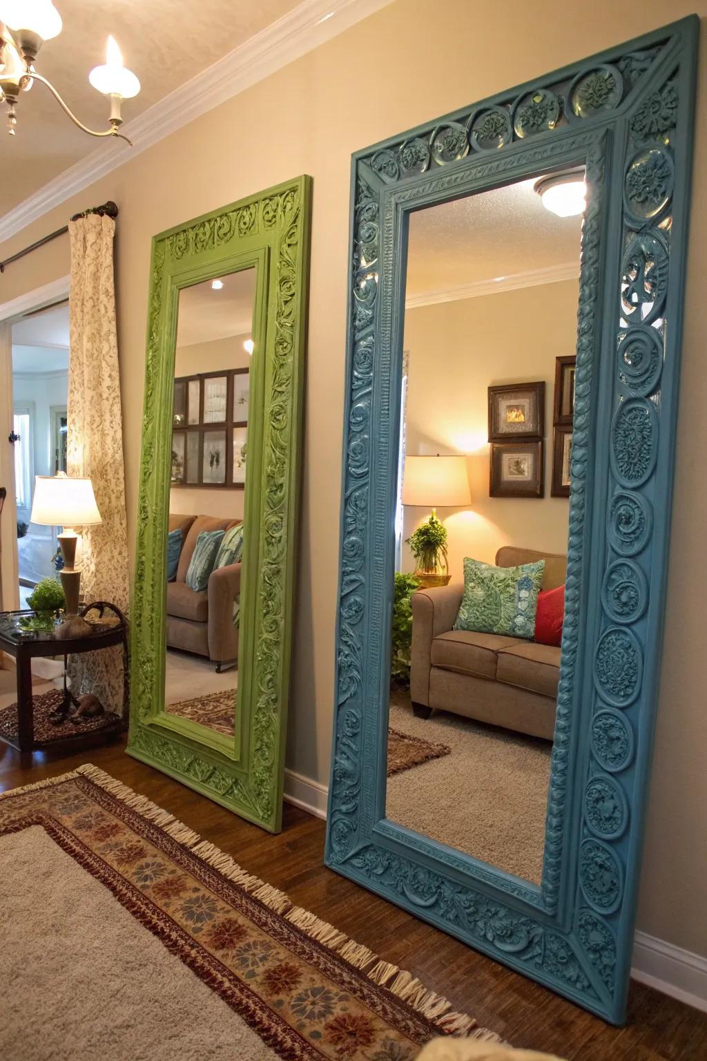 Reflectors enhance light and create the illusion of space.