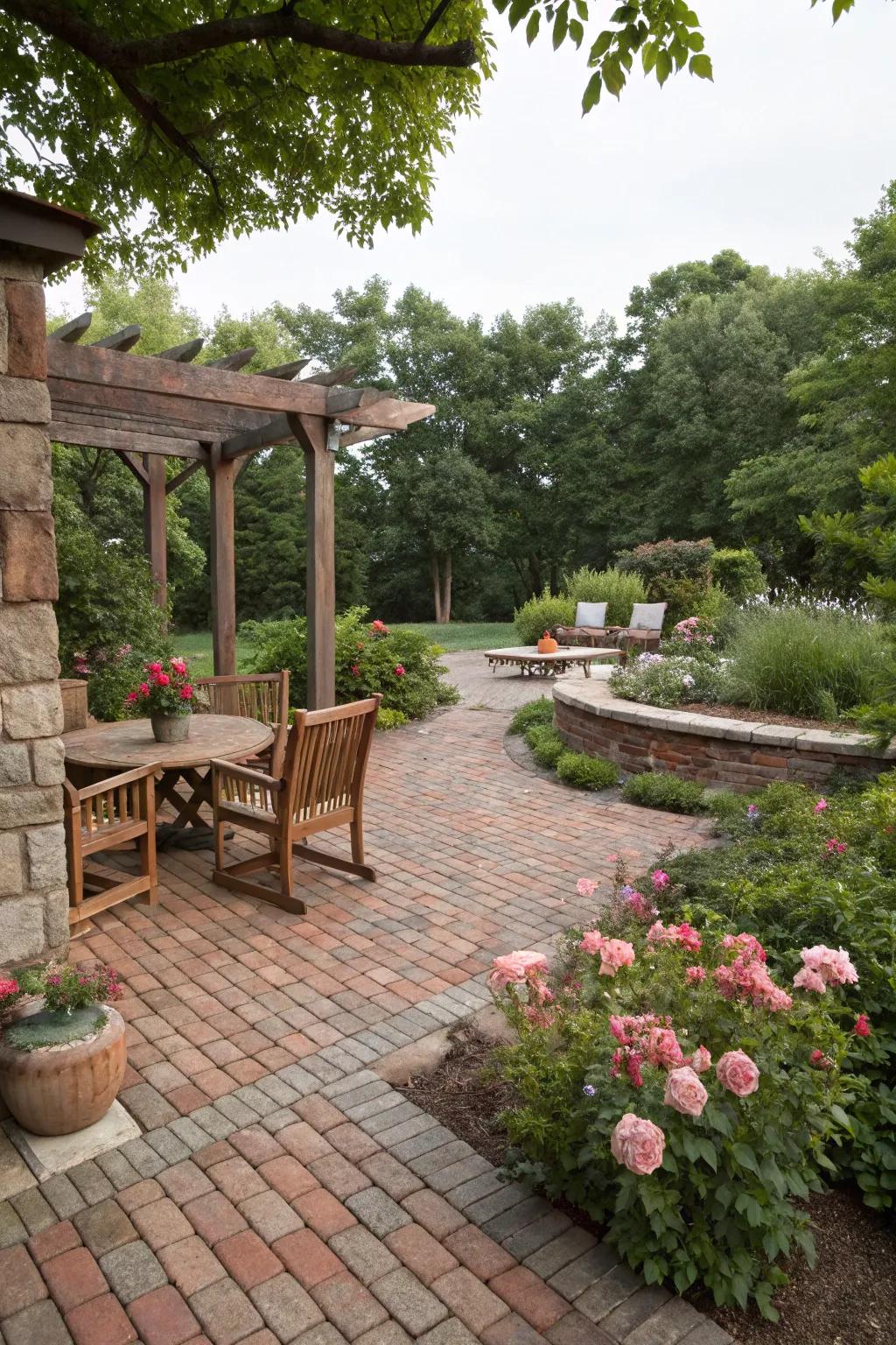 Aged stones add nostalgic charm and sophistication to outdoor spaces.