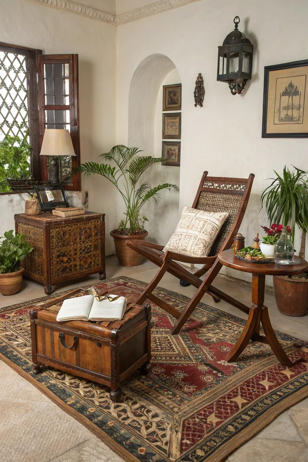 Folding furnishings include flexibility and style.