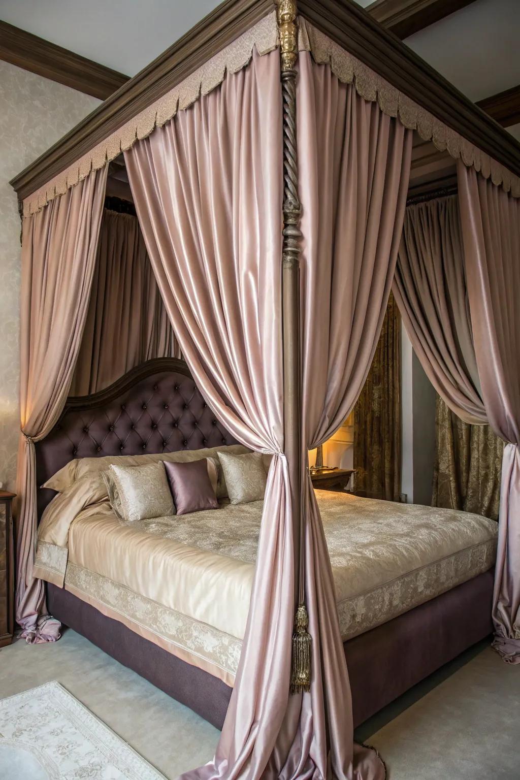 Deluxe draping adds texture and elegance.