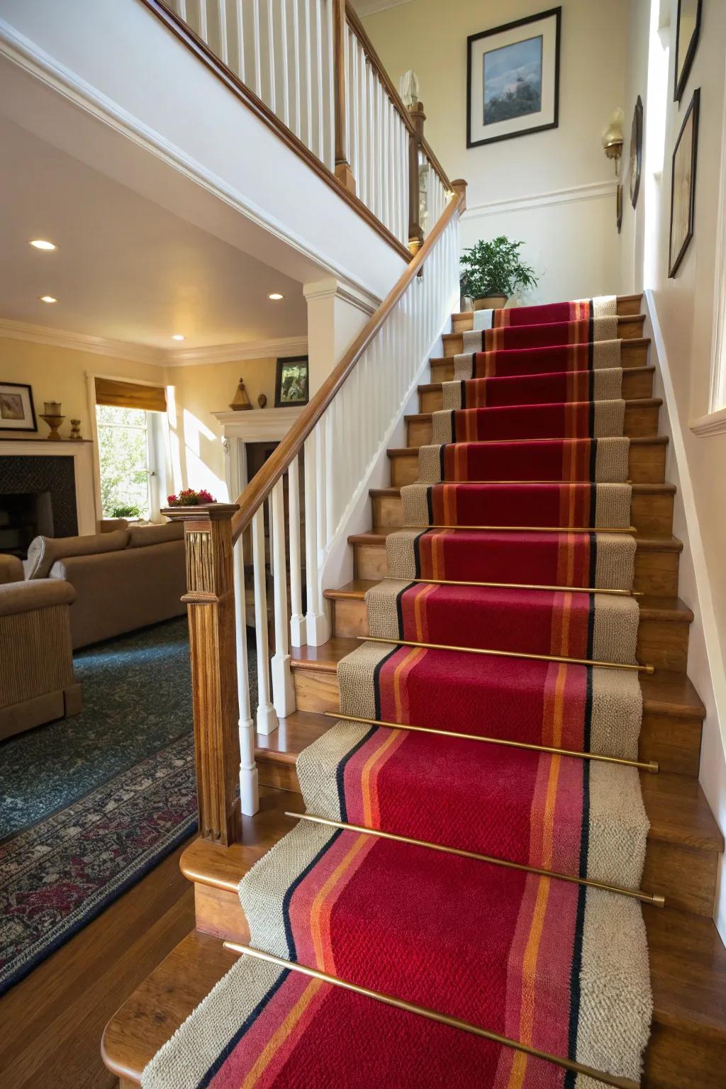 Striking colors create a bold statement.