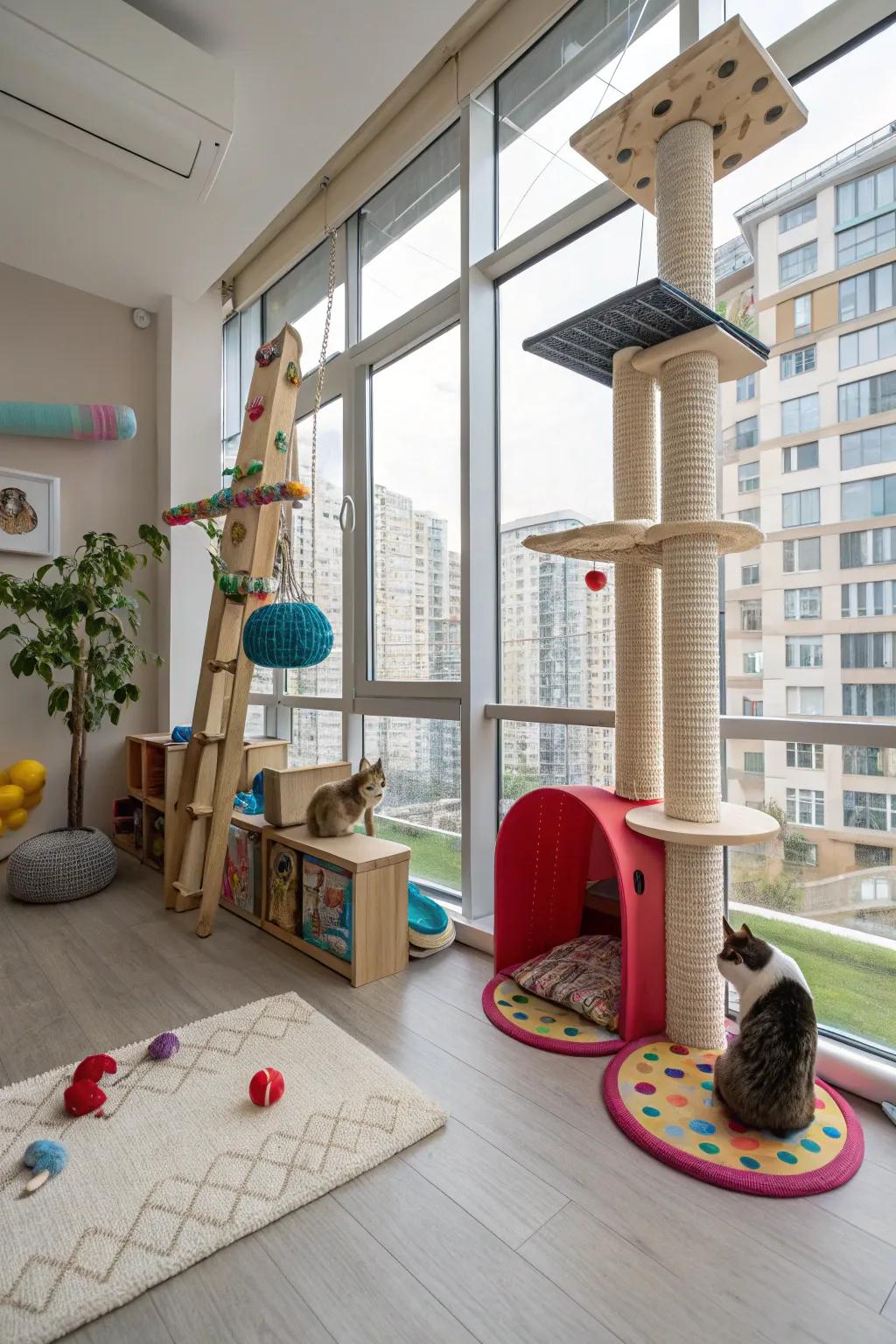 A playful spot for active cats.