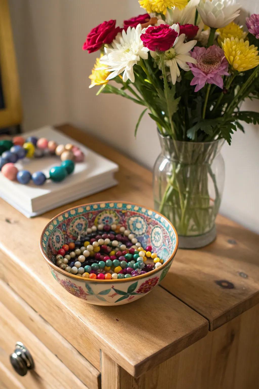 Rosaries can be both a spiritual tool and a decorative item.