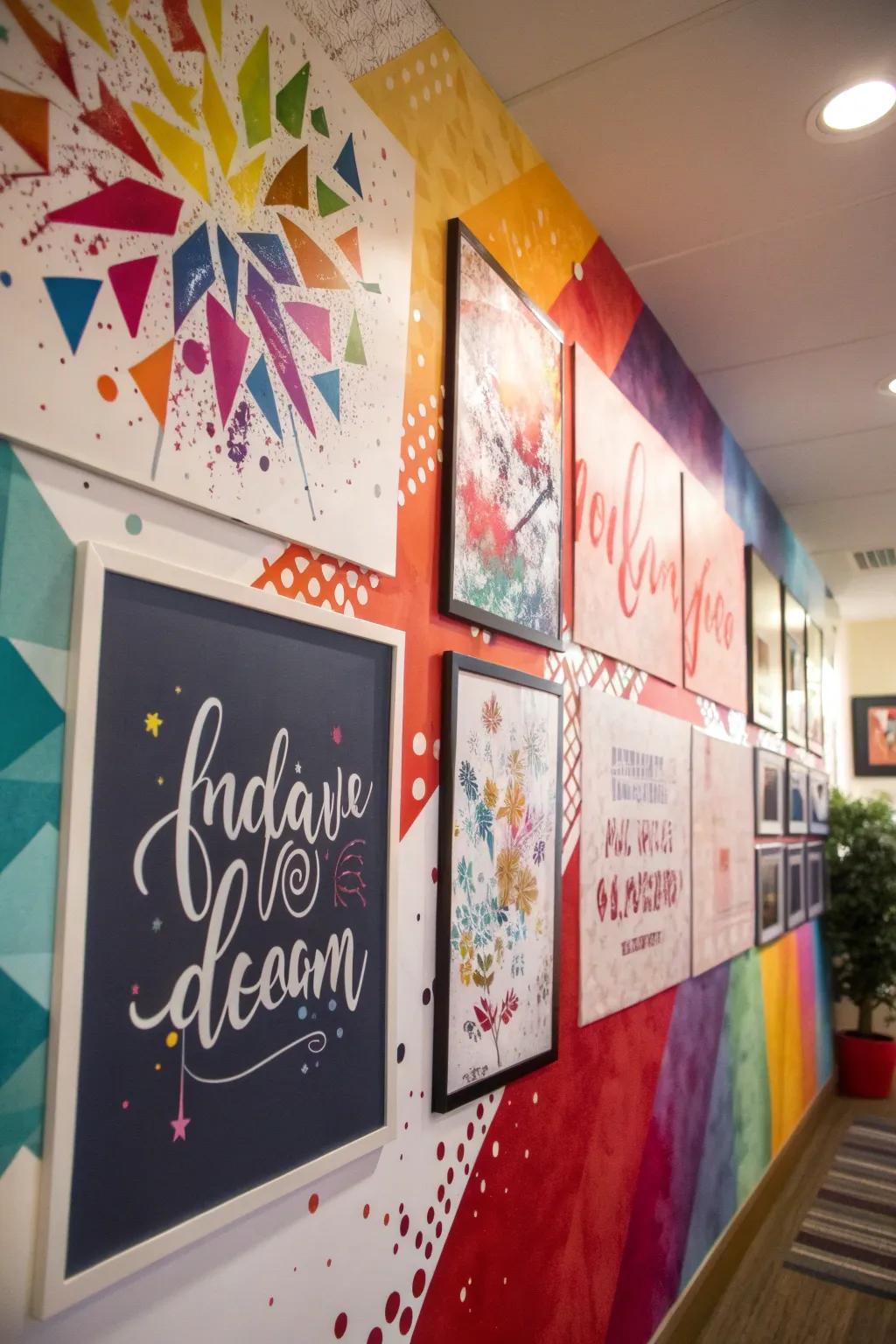 Prints showcasing personality and adding inspiration to the room.
