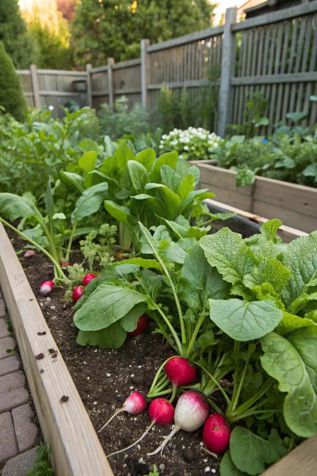 Dills and kale, a rapidly growing synergy for initial harvesting.
