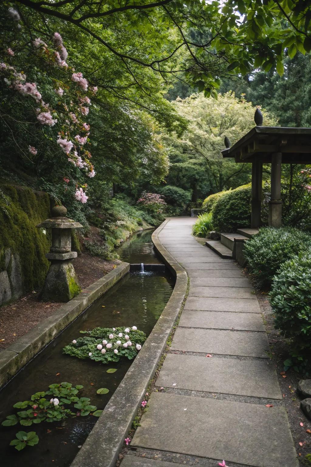 Enhance tranquility with a water feature.