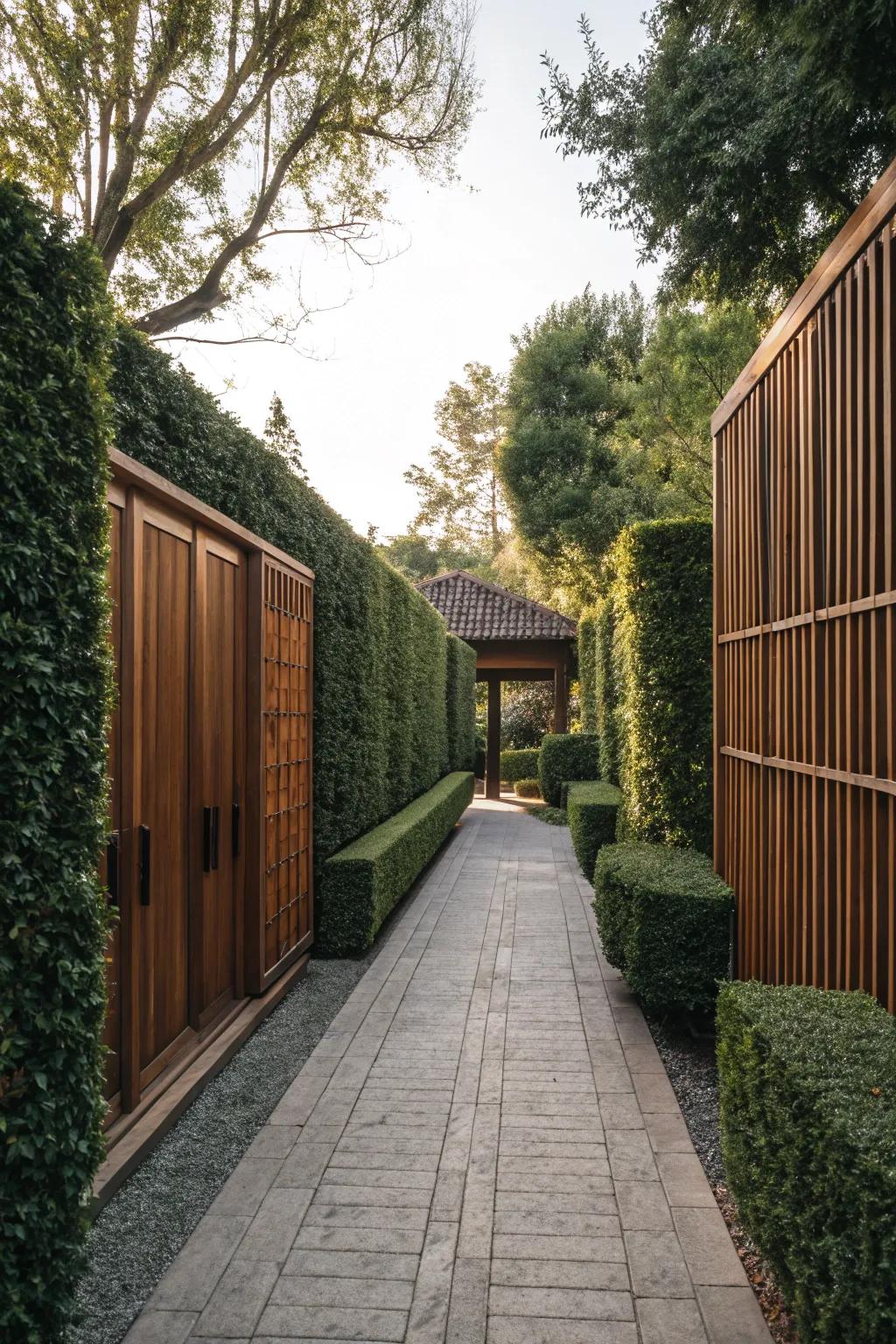 Privacy features create a peaceful, secluded sanctuary.