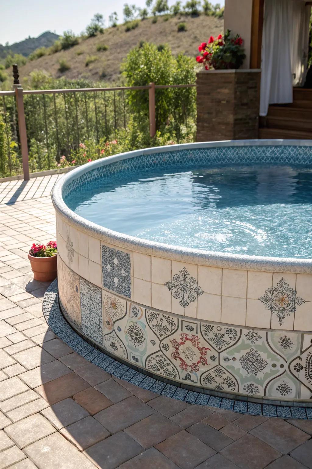 Incorporate a dash of sophistication using unique tile accents.