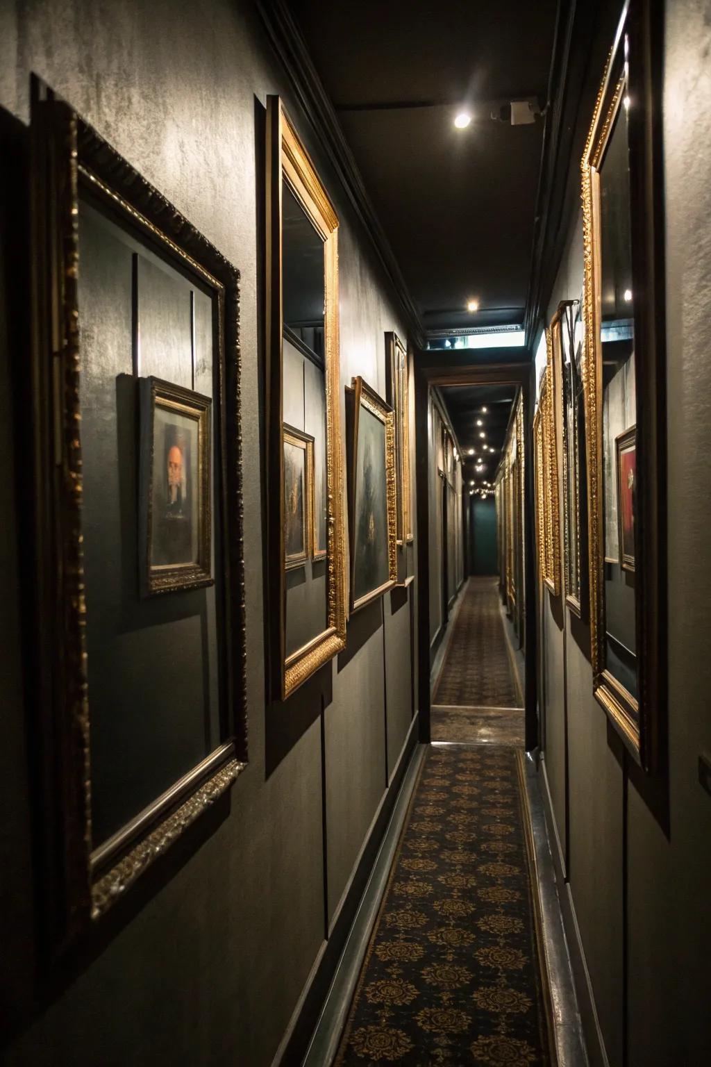 Mirrors can enhance the perception of depth and light in picture displays.