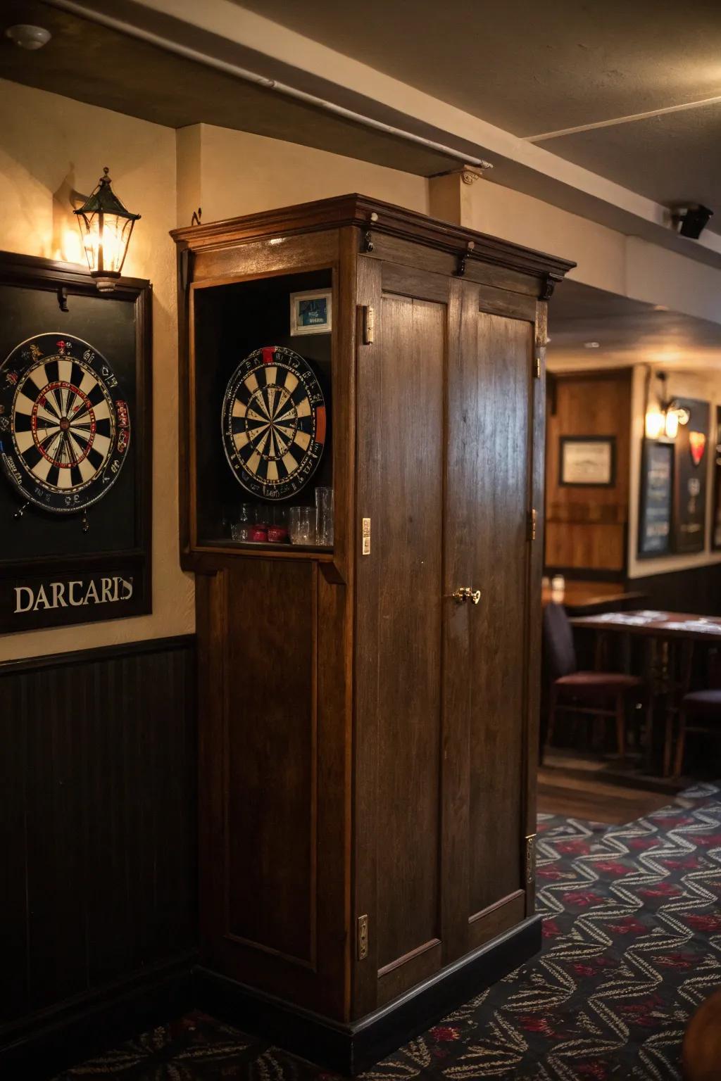 Hidden enclosures ensure a sleek, organized appearance when not in play.