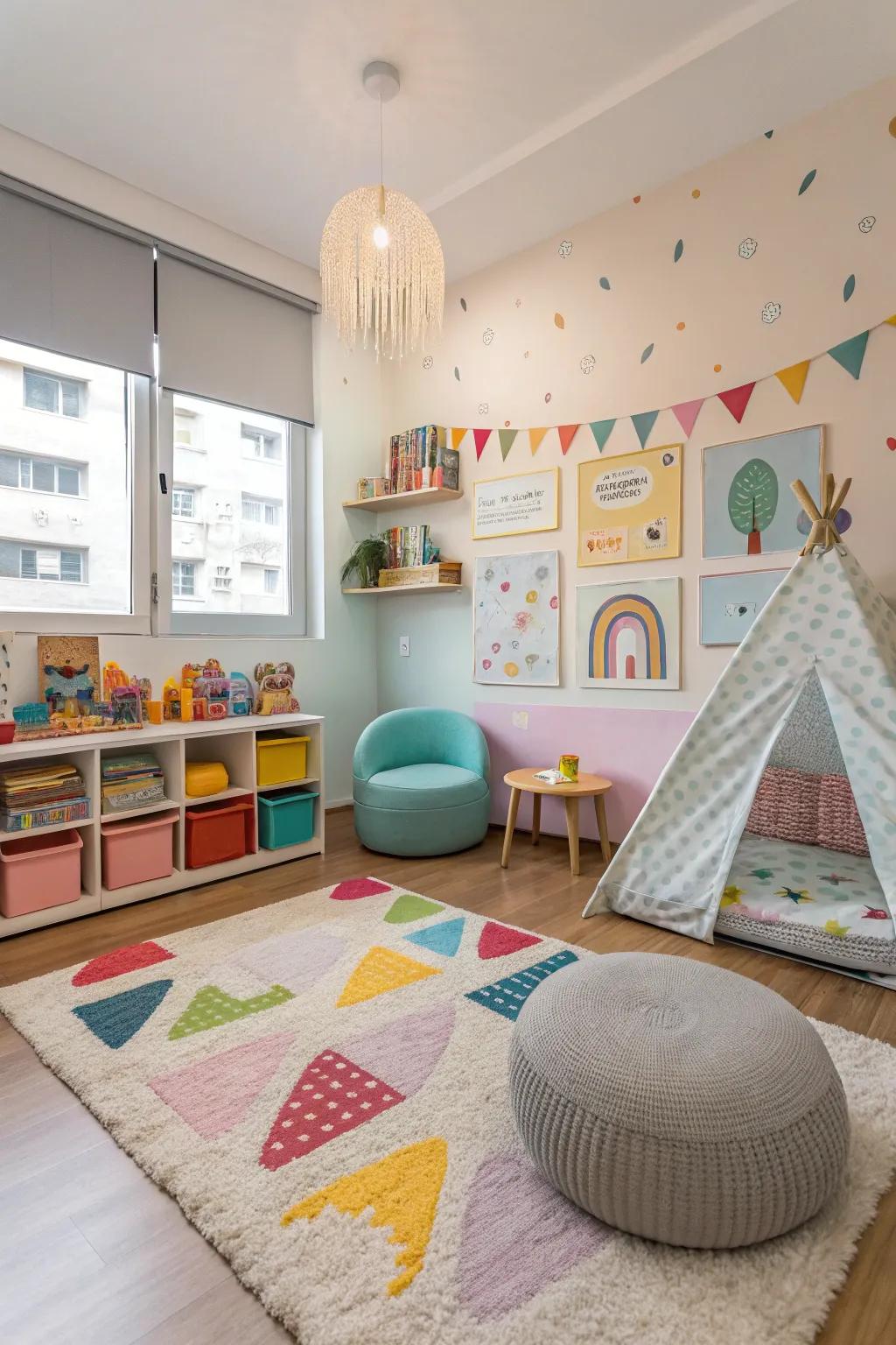 A sophisticated fusion of contemporary design and playful embellishments.