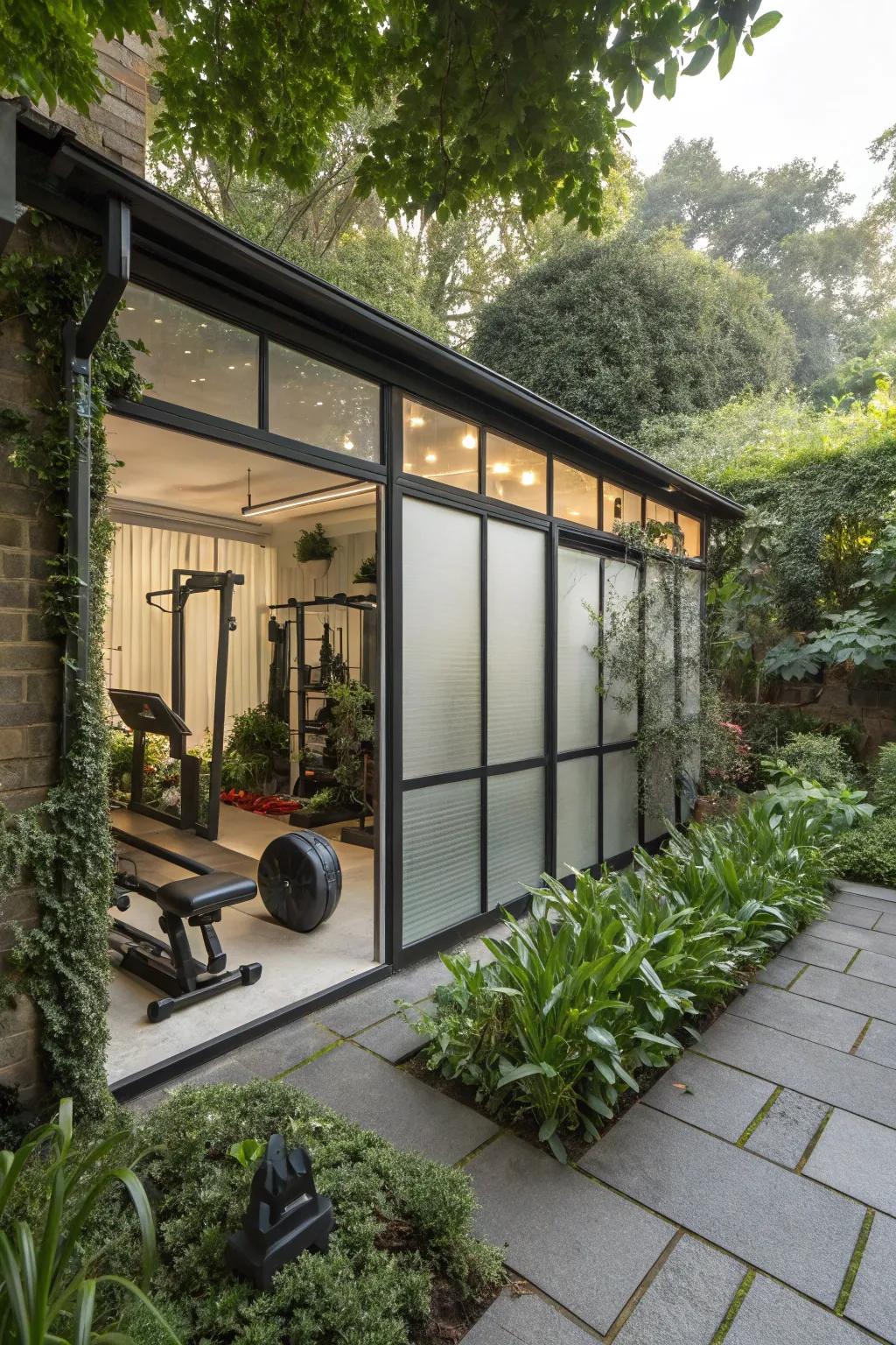 A personal gym designed for focused and uninterrupted fitness.
