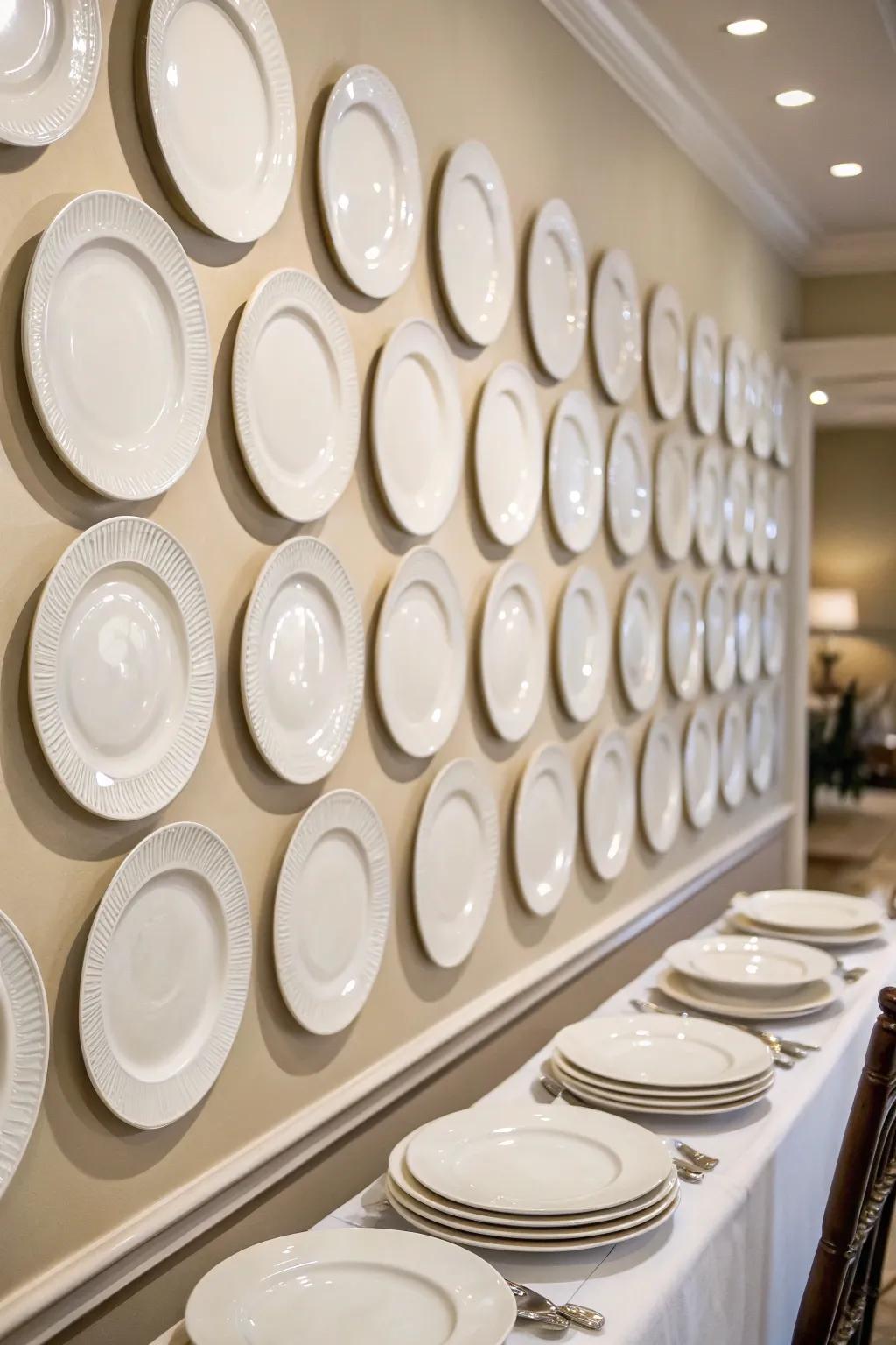 A single color palette display radiates sophistication and simplicity.