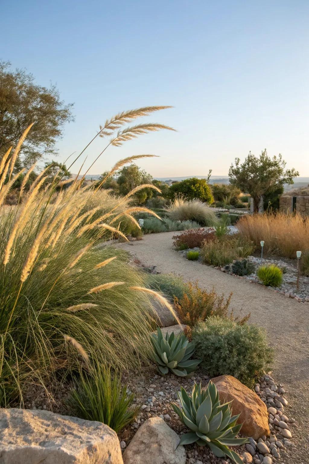 Ornamental grasses add elegance and strength to your landscape.