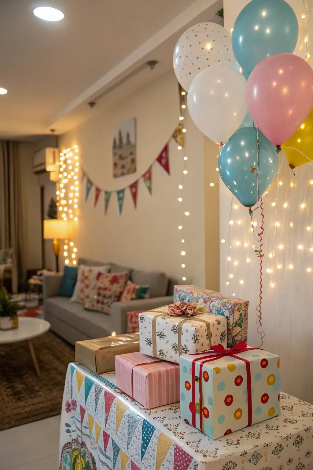 Delight with a special gift display for the kids.