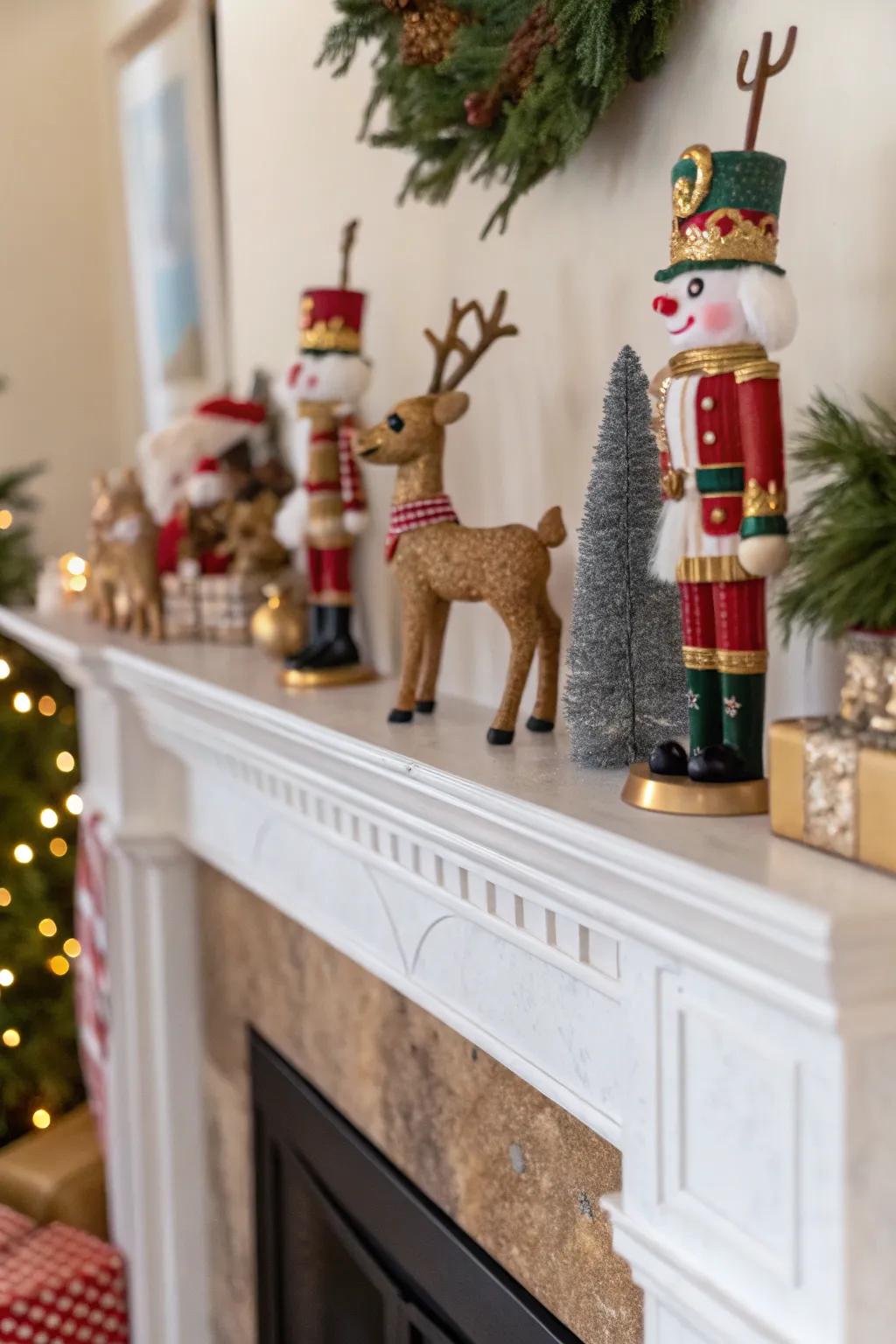 Whimsical figurines infuse personality and charm.