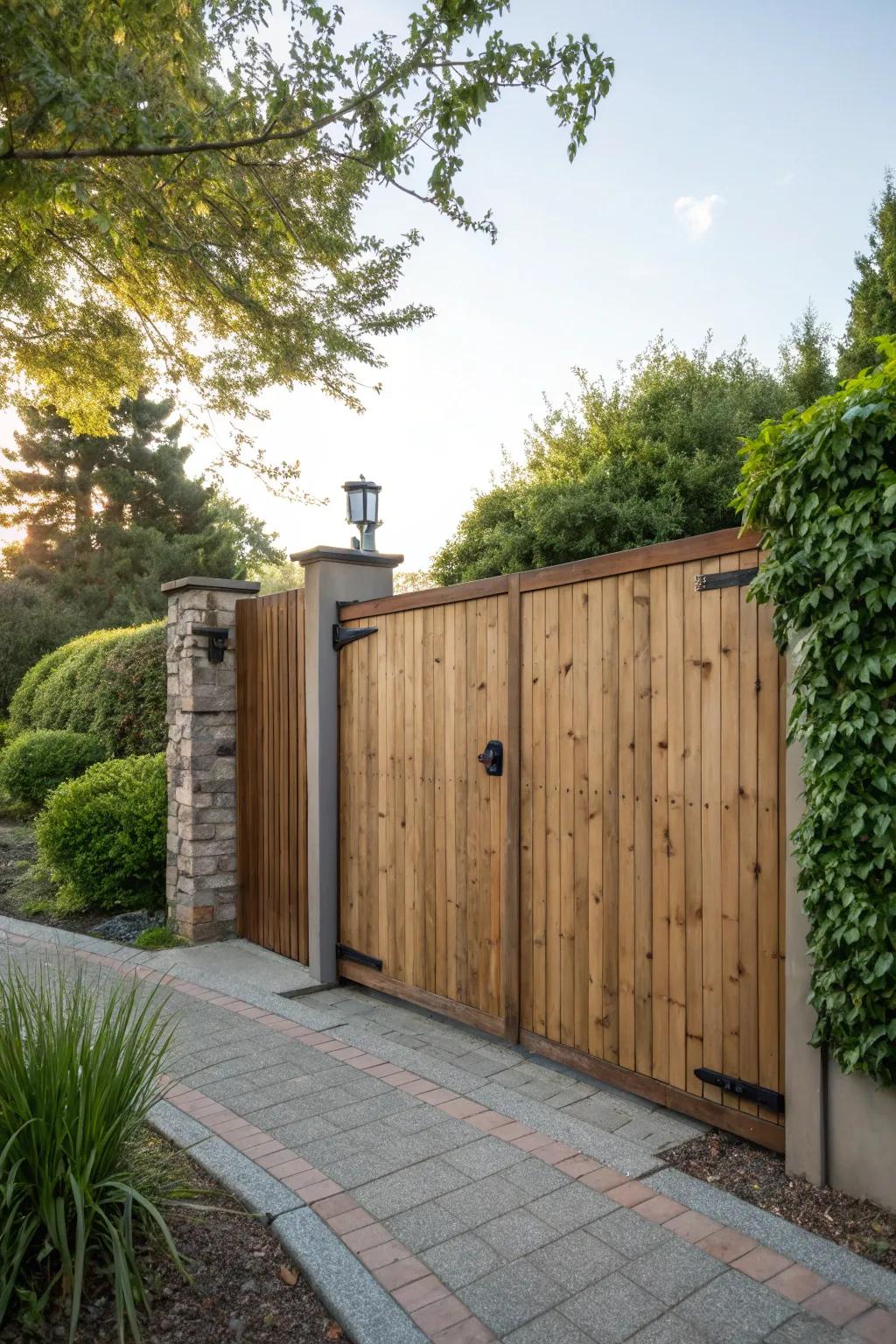Full gateways ensure privacy while maintaining aesthetic appeal.