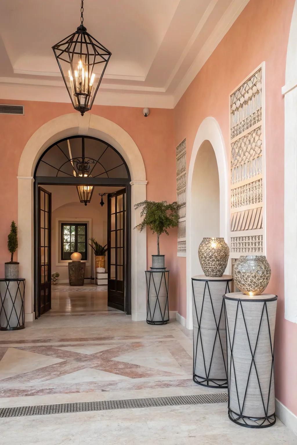 Embrace subtle elegance with delicate rose tones.