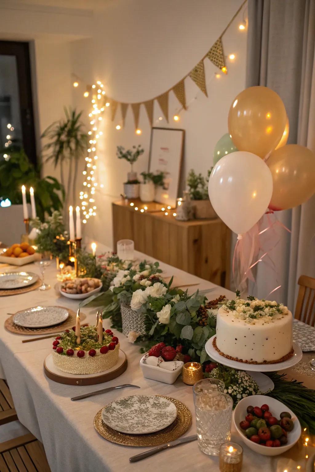 Decor themes add a special touch to the dinner table.