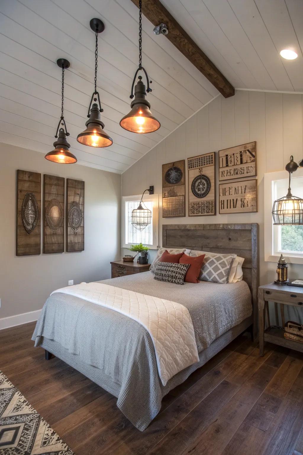 Urban touches impart a contemporary twist to country decor.