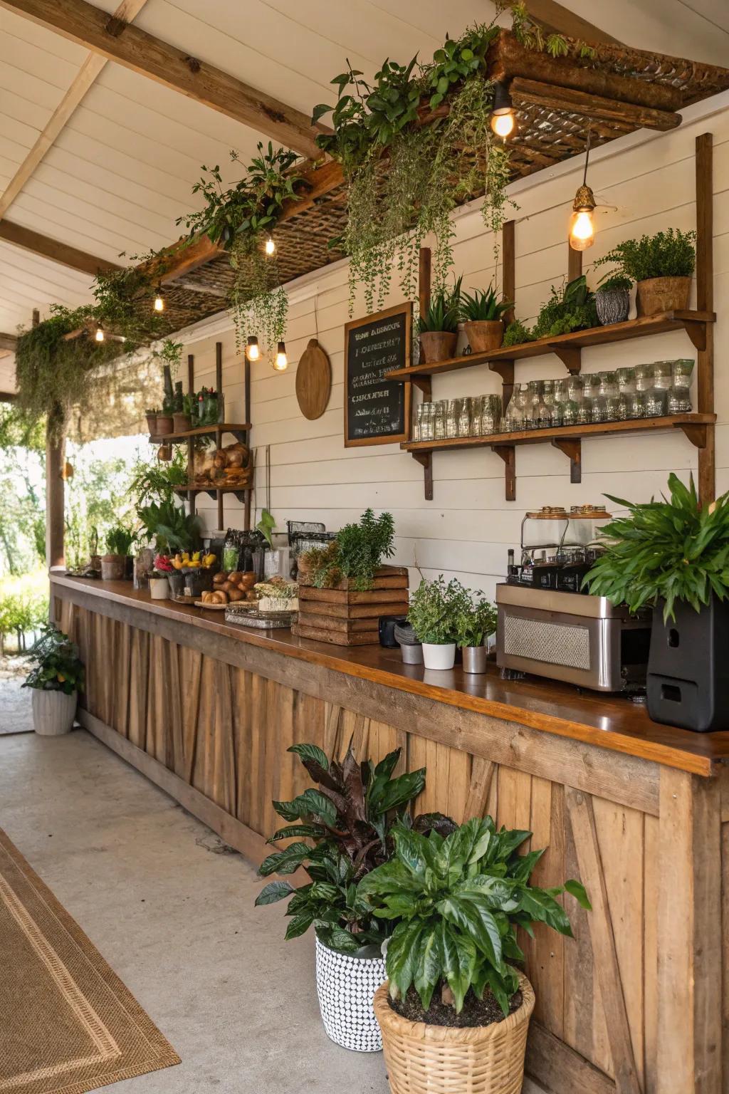 Nature's touch for a rejuvenating ambiance.