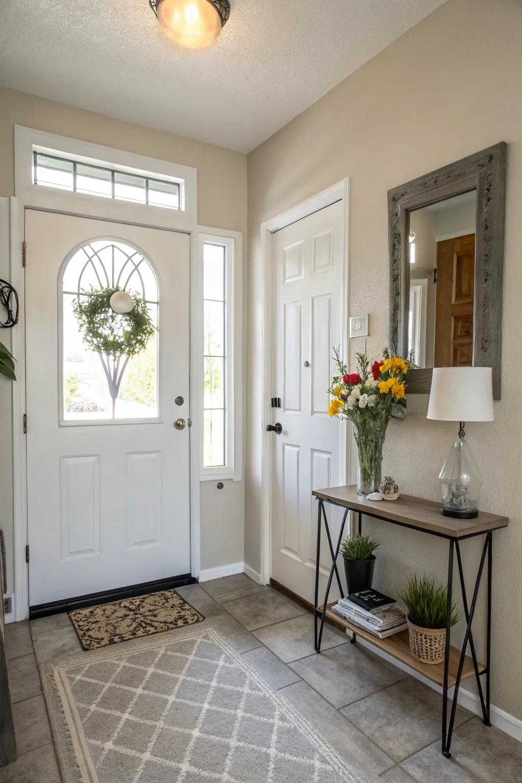 A well-maintained entryway draws in positive energy to your home.