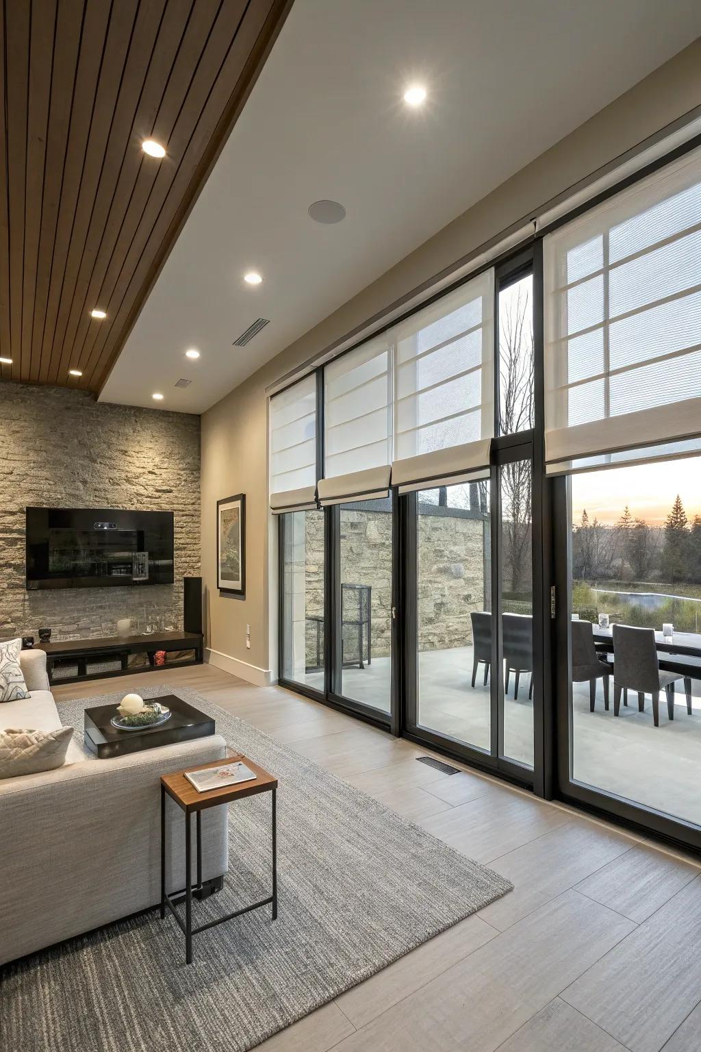 Smart technology brings convenience to modern window designs.