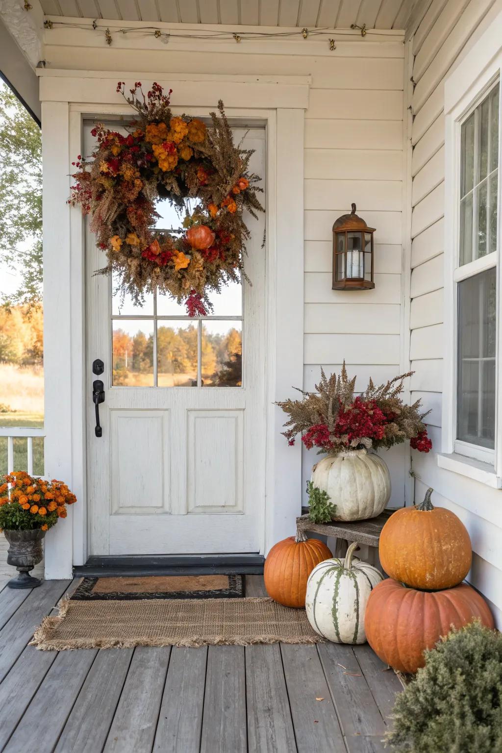 Seasonal decorations keep the space lively.