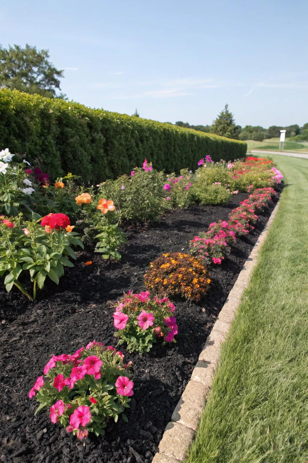 Refresh your flower beds with the bold look of dark ground cover.