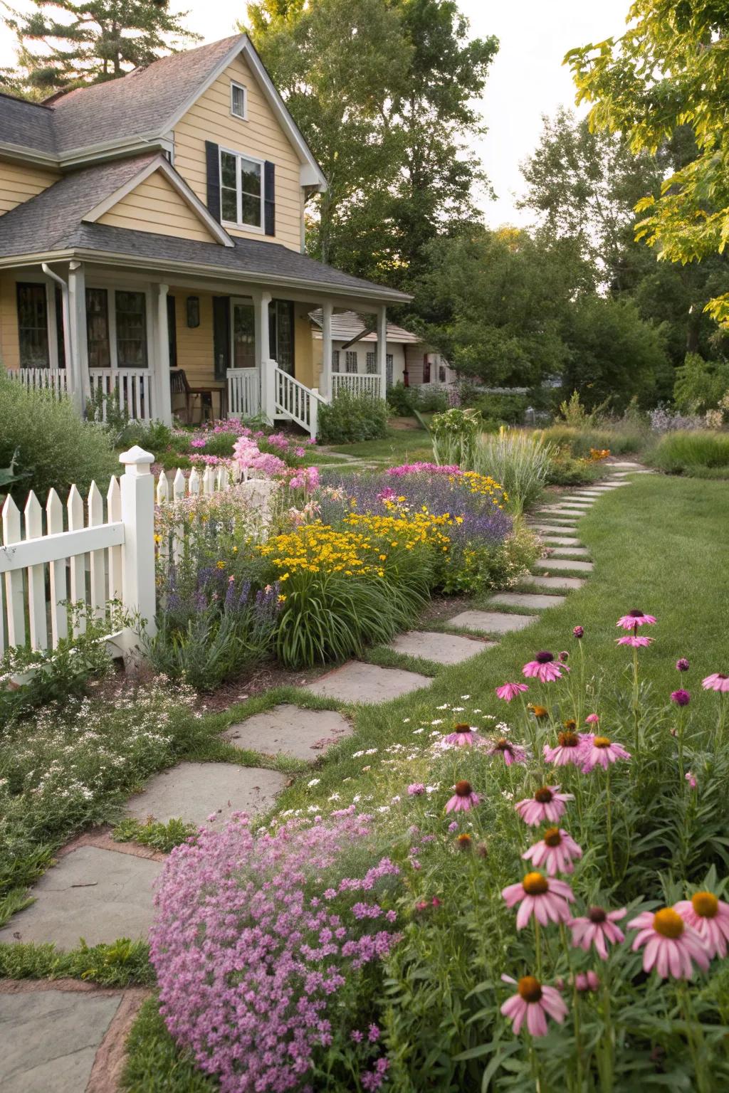 A balanced mix of structured and unstructured landscapes.