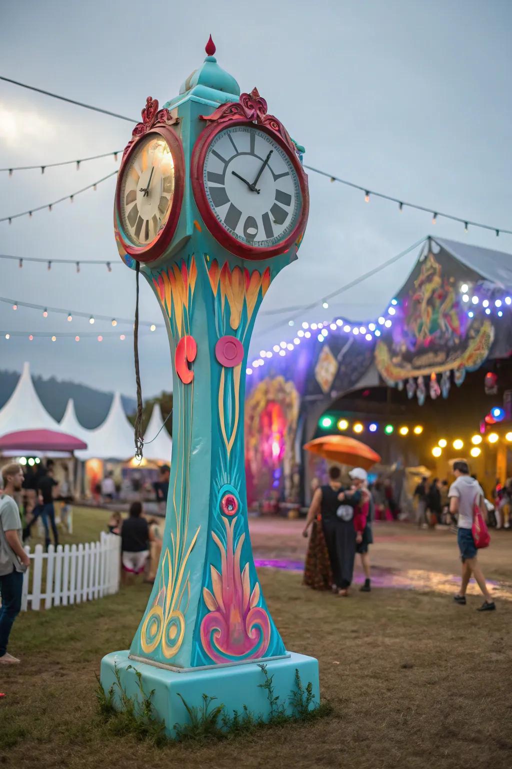 <strong><em>Odd sculptures used as totems fascinate and intrigue people at festivals</em></strong>.&rdquo; loading=&rdquo;lazy&rdquo; class=&rdquo;pimg&rdquo;>
	</picture><figcaption><strong><em>Odd sculptures used as totems fascinate and intrigue people at festivals</em></strong>.</figcaption></figure>
<p>Make an odd sculpture that stands out, such as a melting clock or a giant eye. These artistic totems get people talking. One time, I made a totem that was inspired by Salvador Dal&iacute;, and it was unforgettable.</p>
<h3>Products that could assist:</h3>
<ul class=