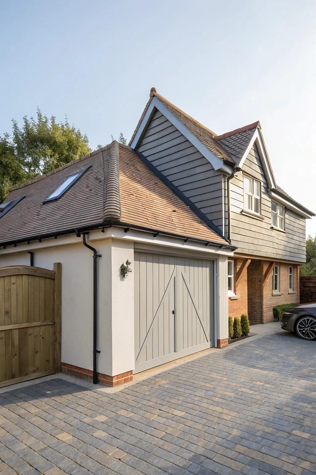 A cohesive roof design ties the conversion to the main structure.