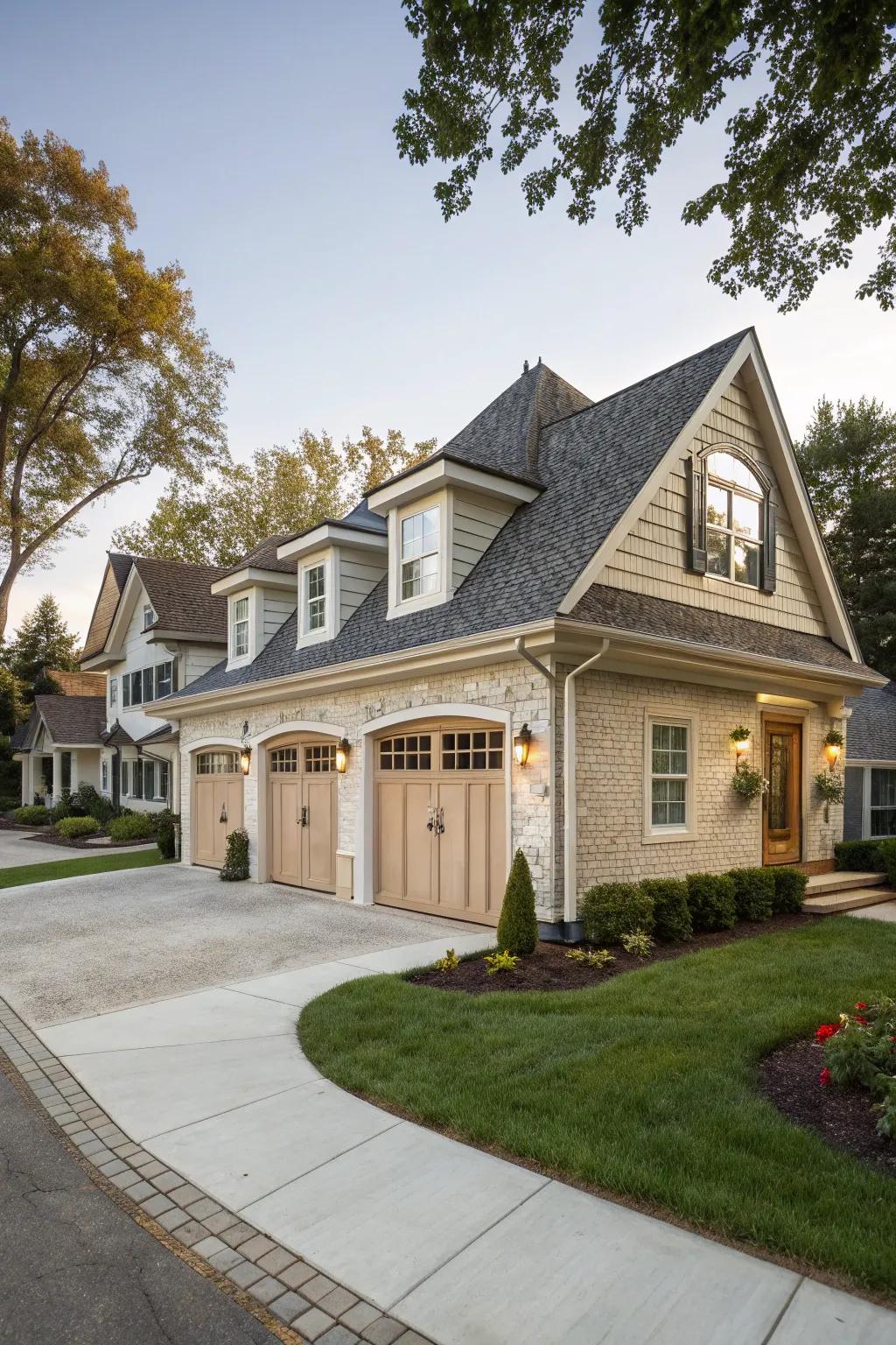 Strategically placed dormers can considerably boost visual appeal.