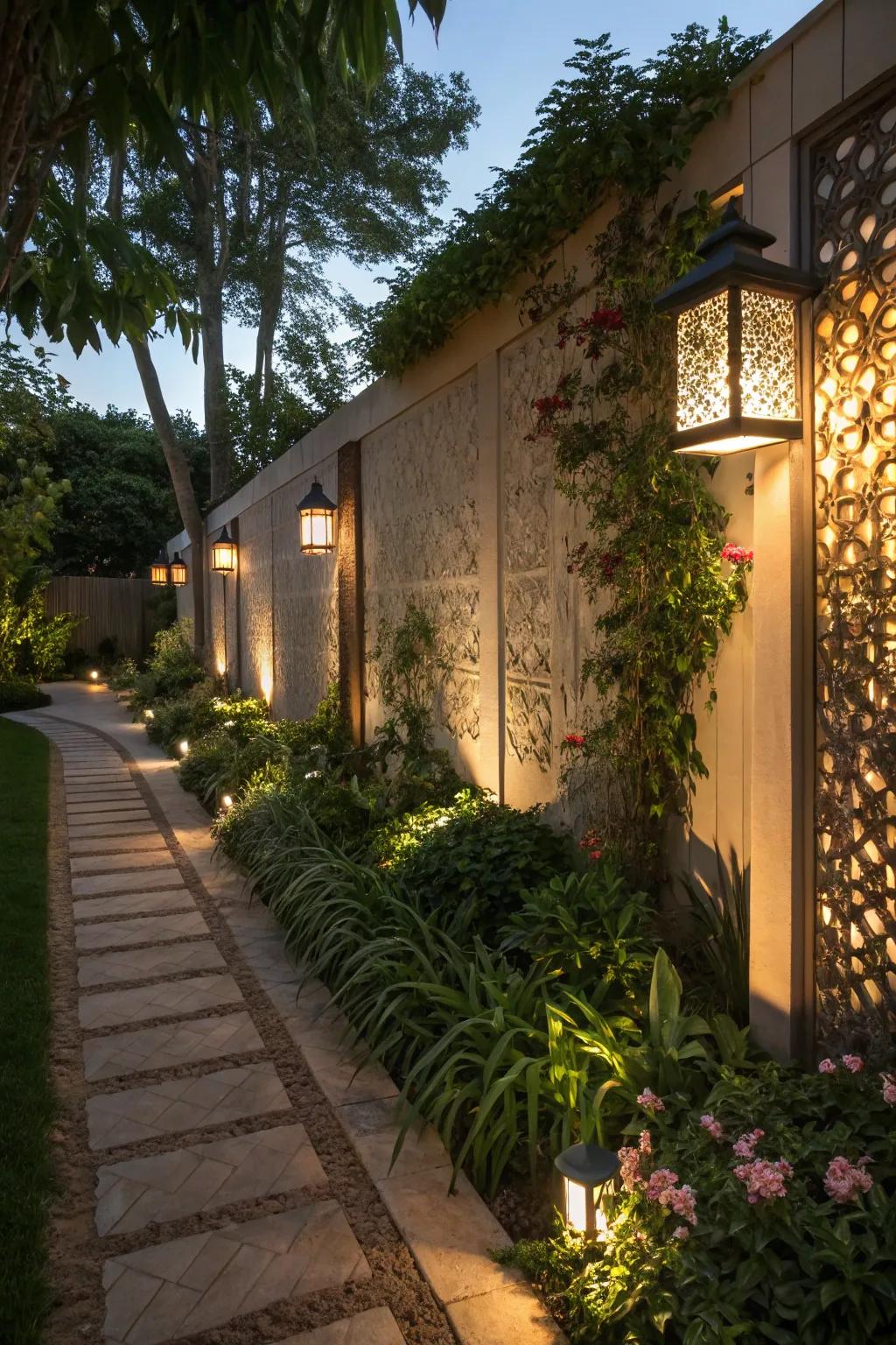 Produce an artistic ambiance utilizing silhouette projecting lights.