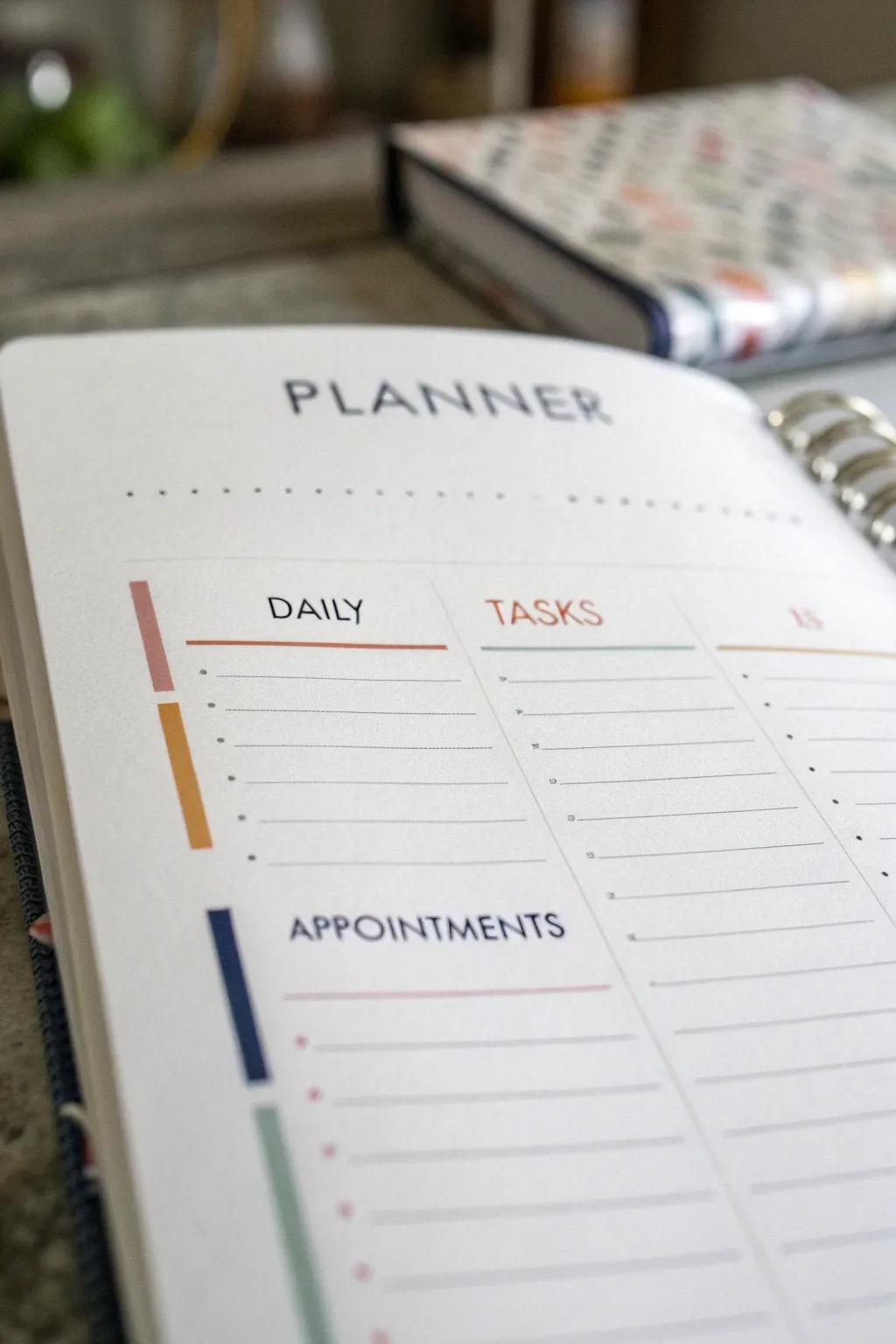 Minimalist lines create a sleek and clean header.