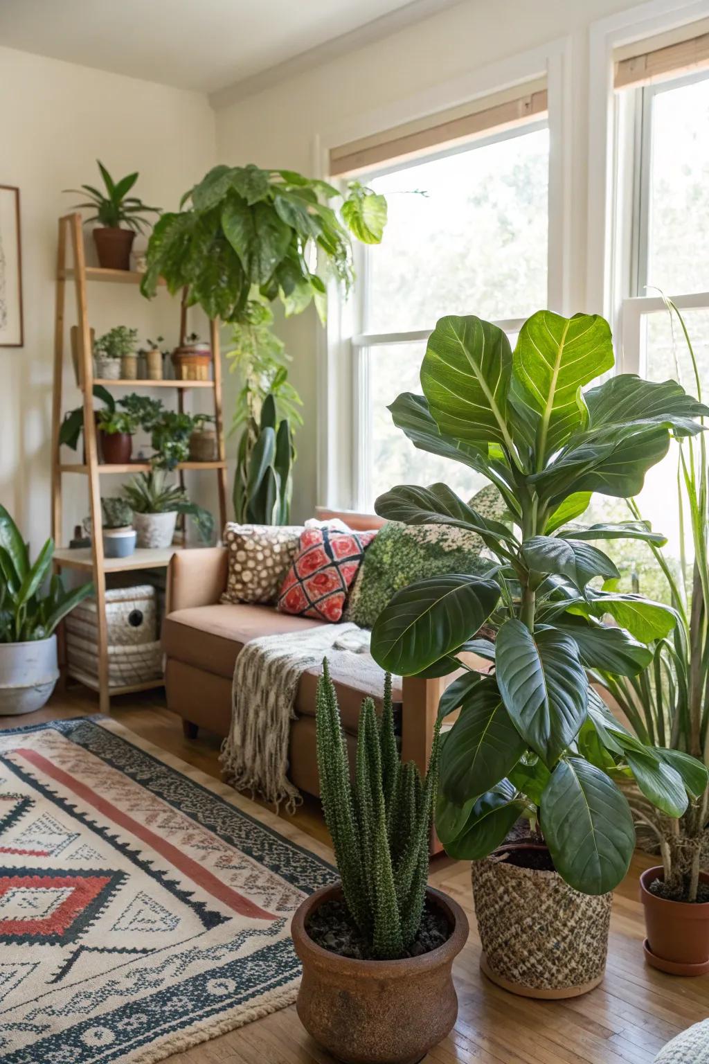 Indoor greenery brings vitality and a refreshing touch to interiors.