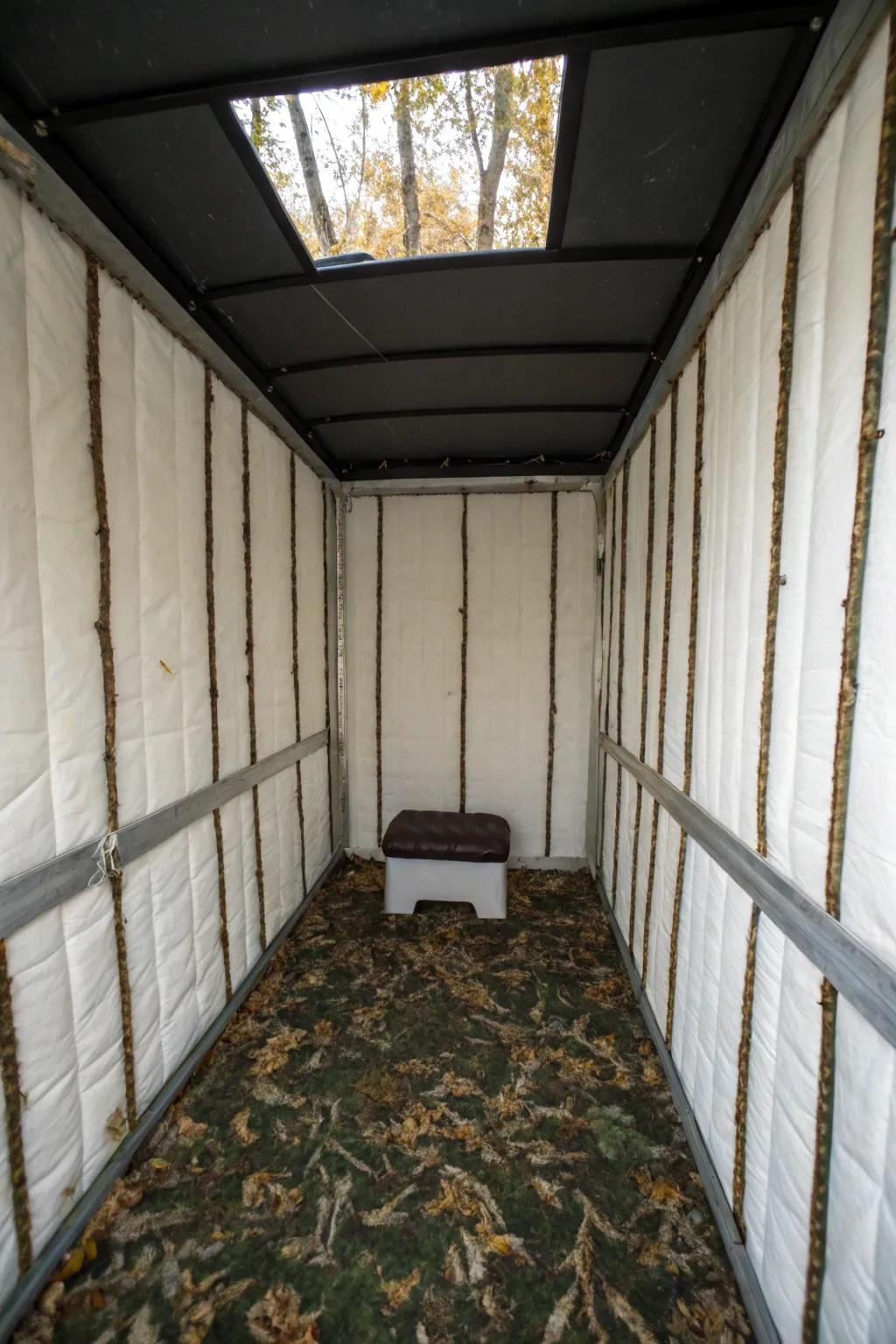 Thermal barrier material helps ensure a warm and comfortable interior.